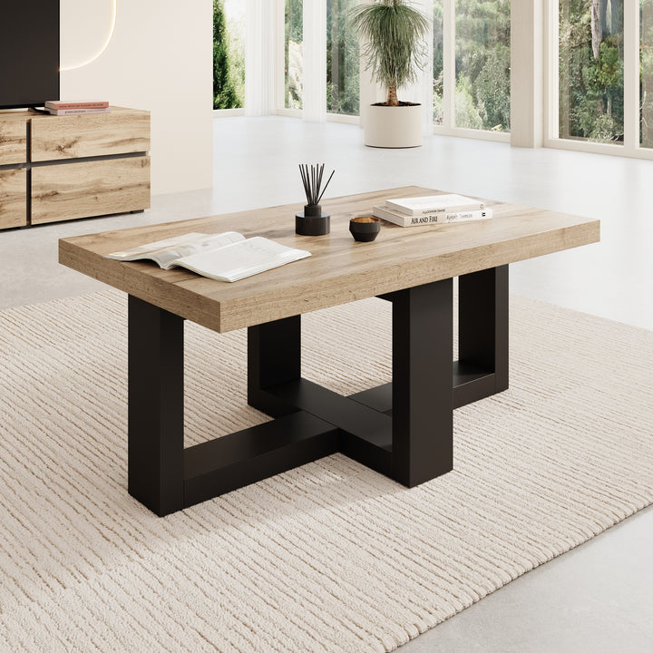 Elys - Salontafel - Eikenpatroon - 102x60x44 cm
