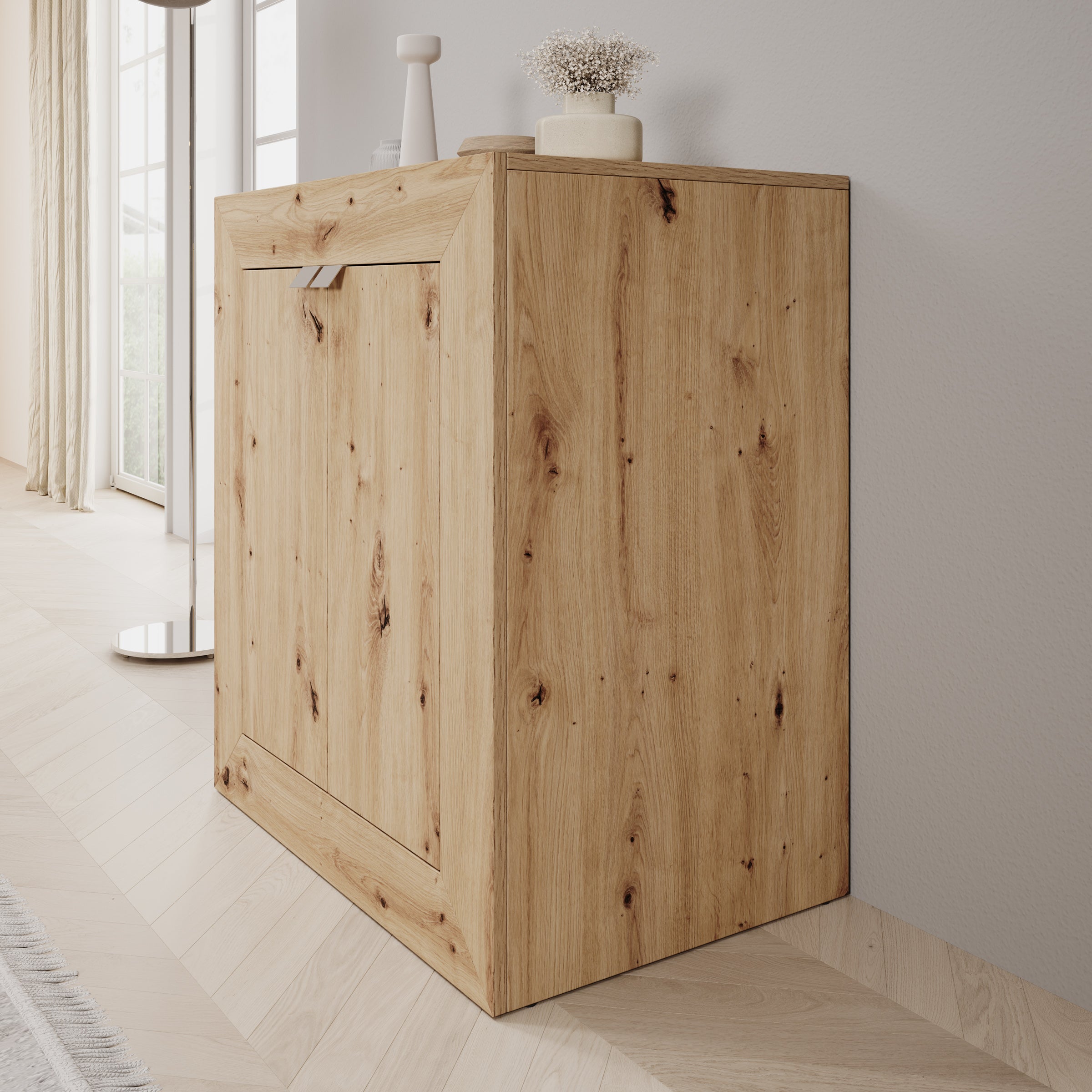 Emino - Bureau - Eikenpatroon - 72x47x79 cm