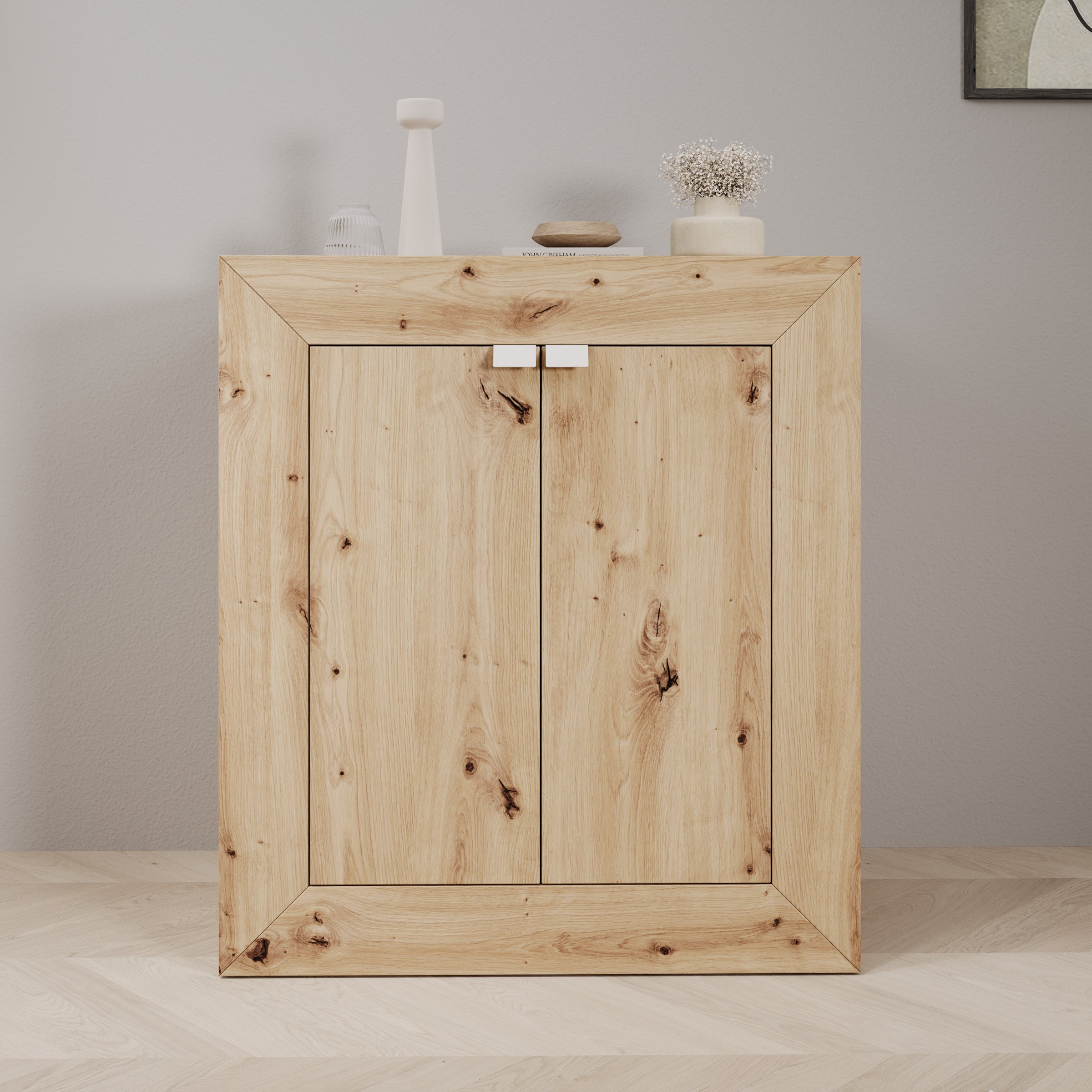 Emino - Bureau - Eikenpatroon - 72x47x79 cm