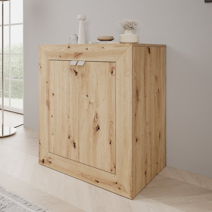 Emino - Bureau - Eikenpatroon - 72x47x79 cm