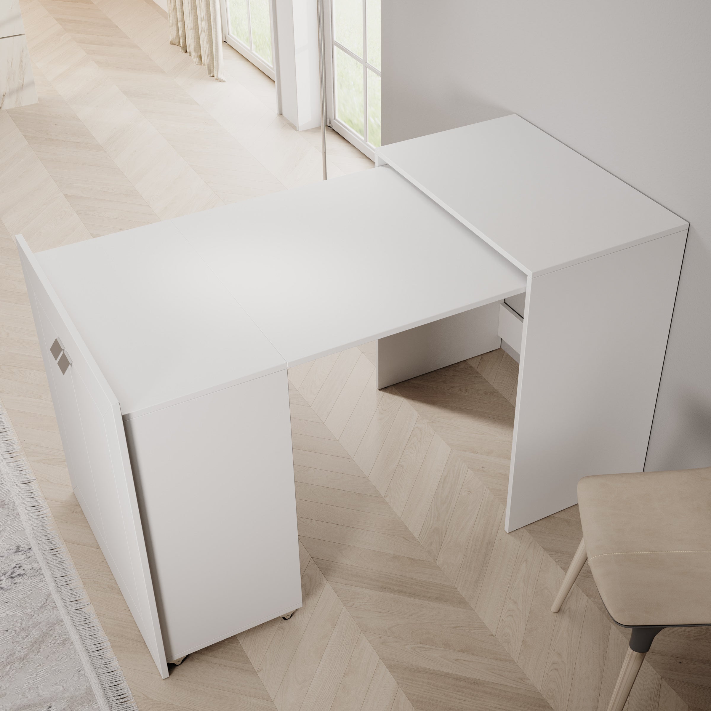 Emino - Bureau - Wit - 72x47x79 cm