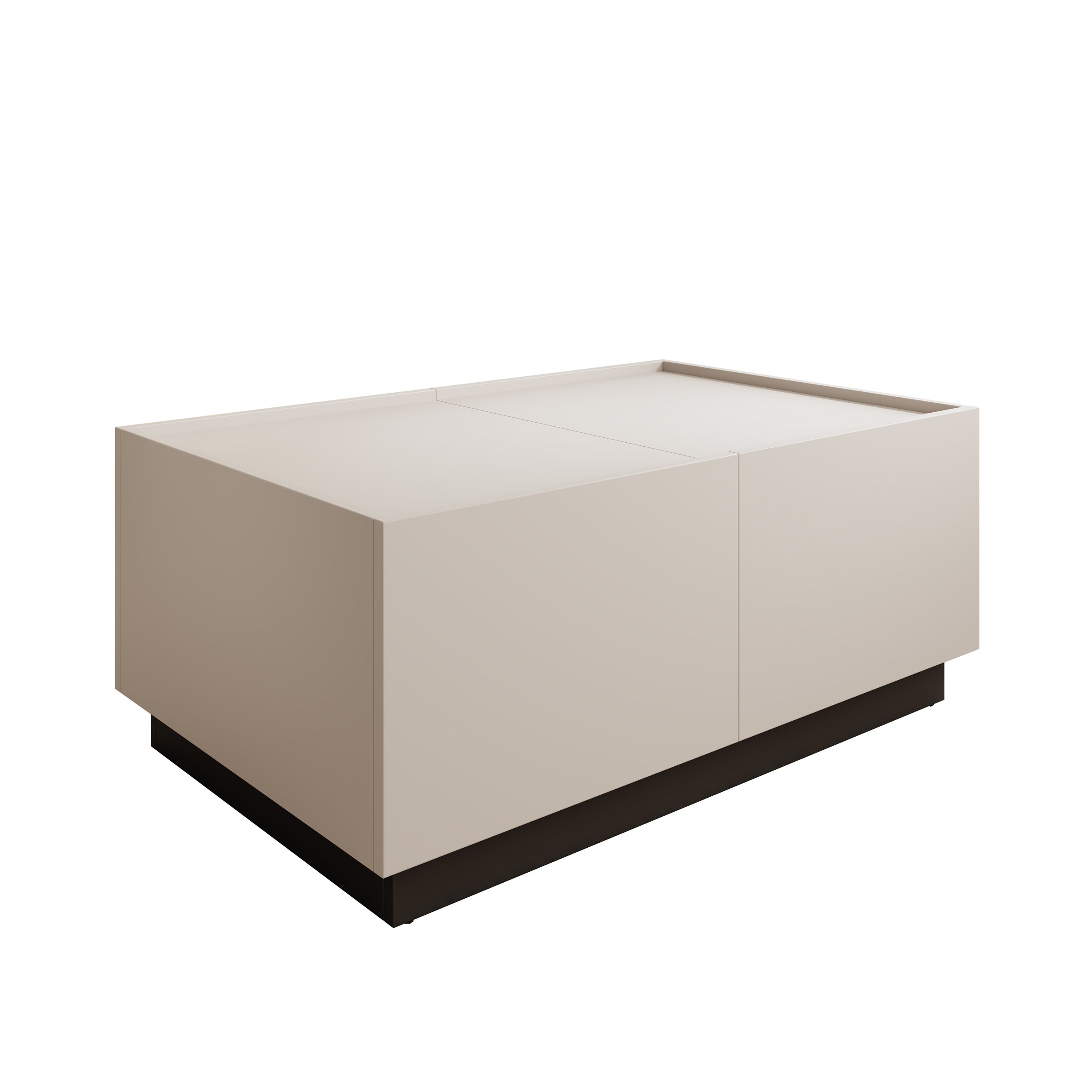 Emino - Salontafel - Beige - 90x58x38 cm