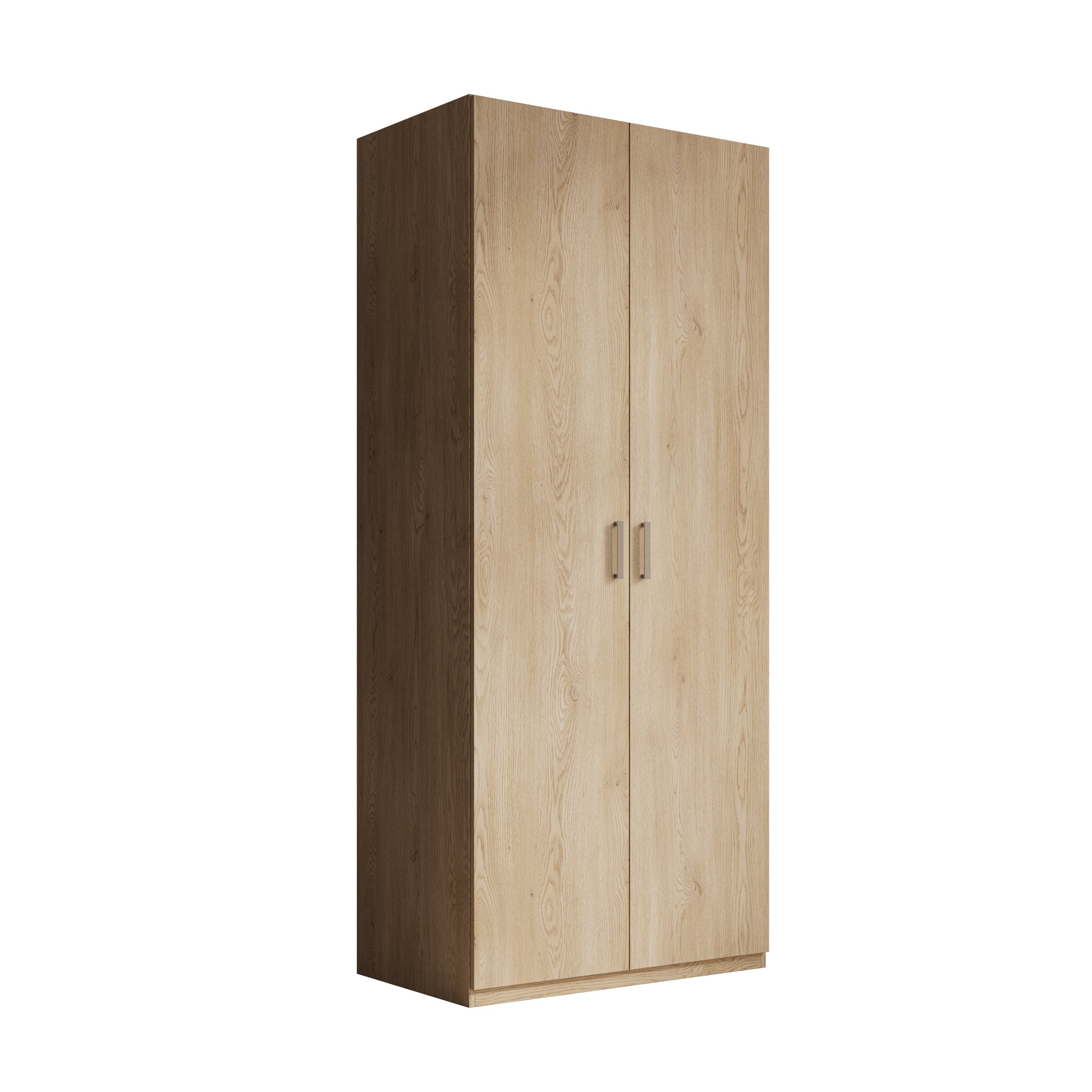 Enzio - Kledingkast 2 deurs - Eikenpatroon - 90x54x211 cm