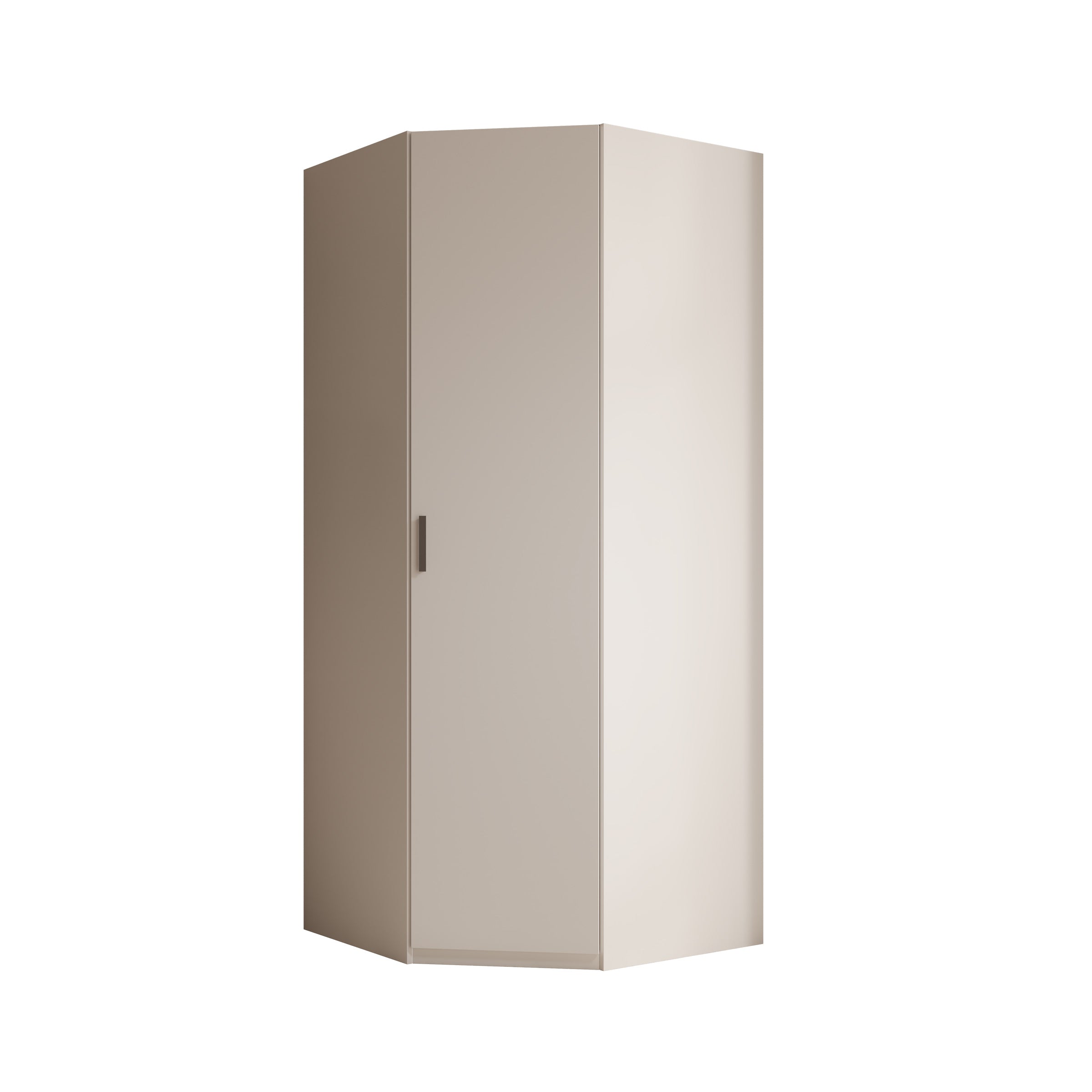 Enzio - Kledingkast hoek - Wit - 90x89x211 cm