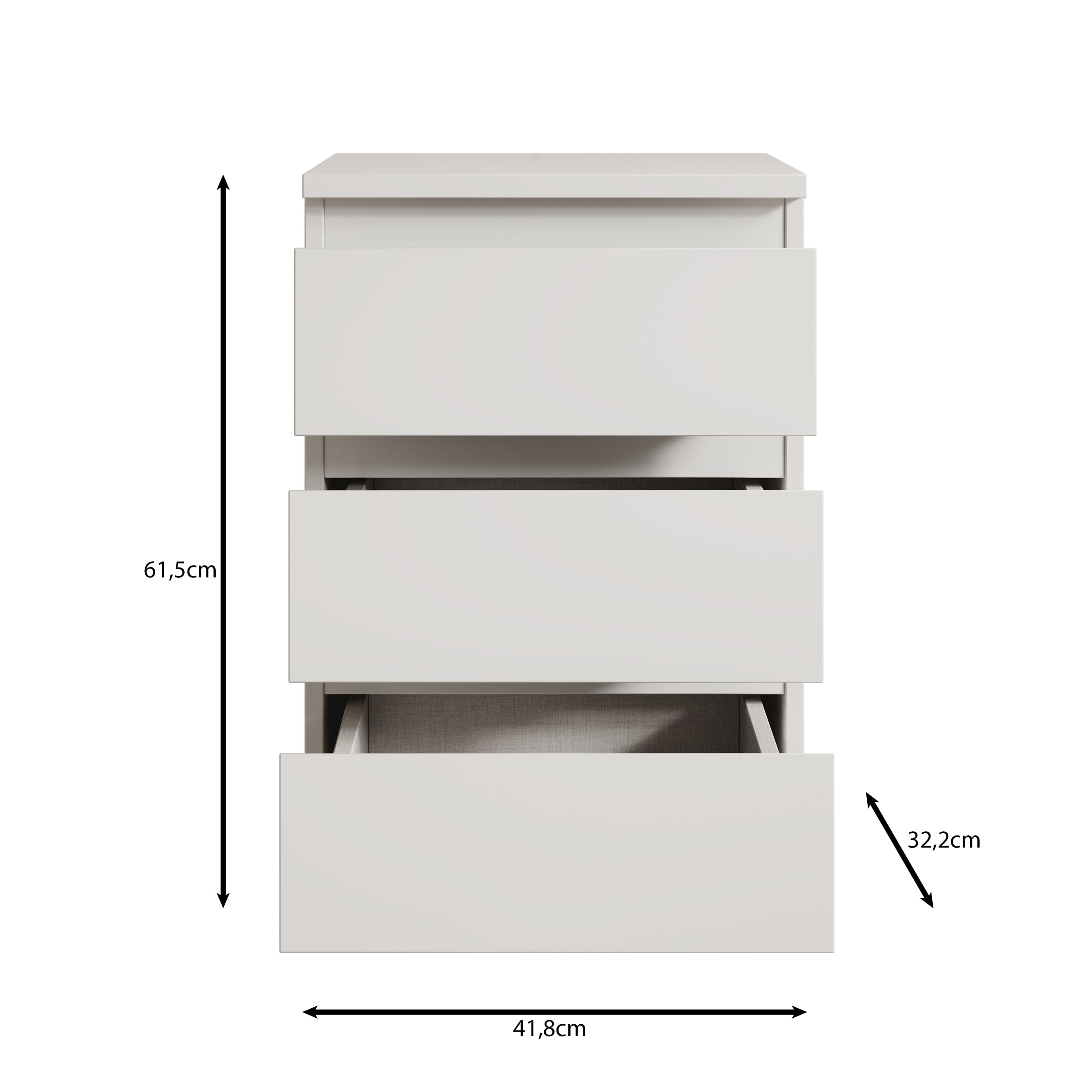 Eskar - Ladekast - Groen - 42-x32x62 cm