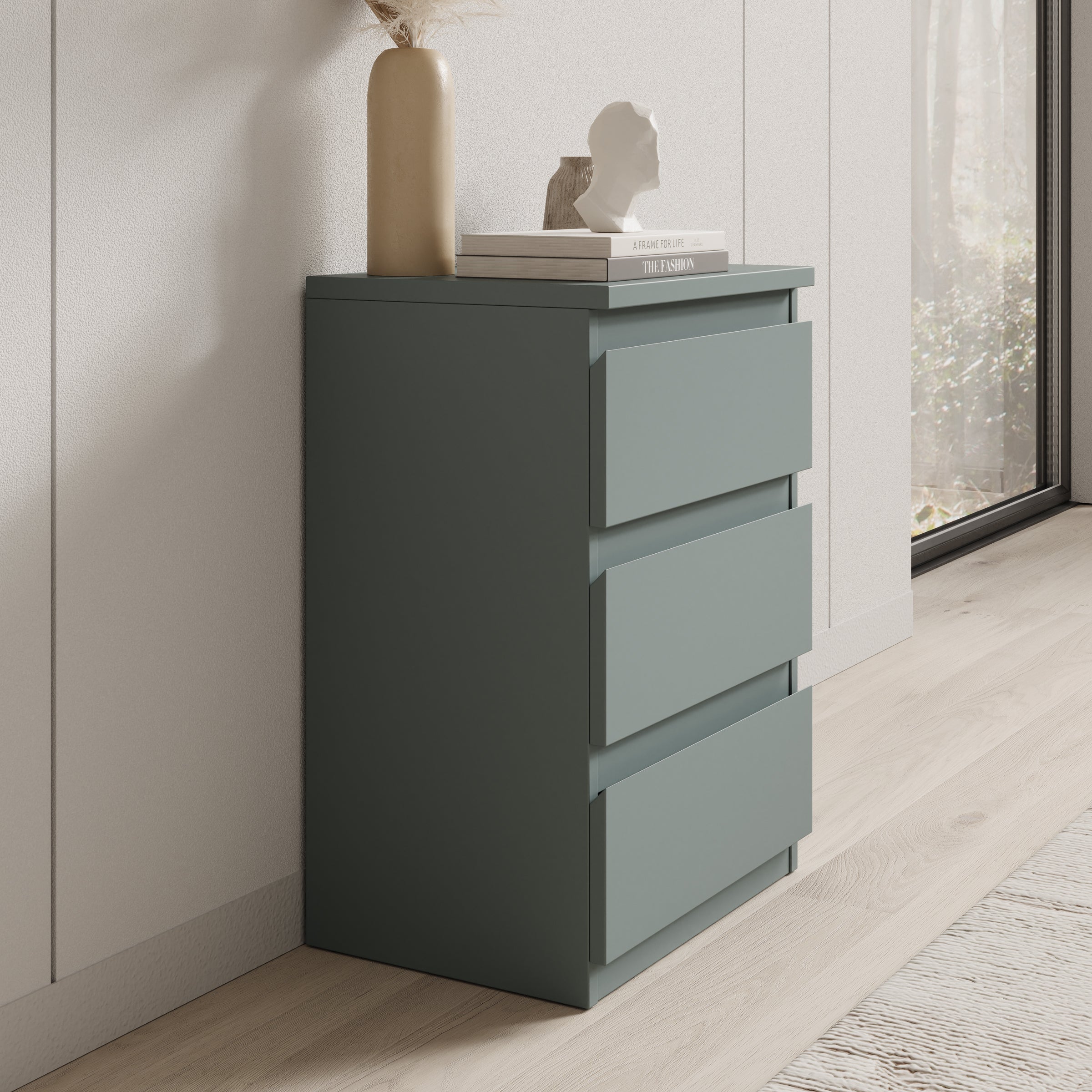 Eskar - Ladekast - Groen - 42-x32x62 cm