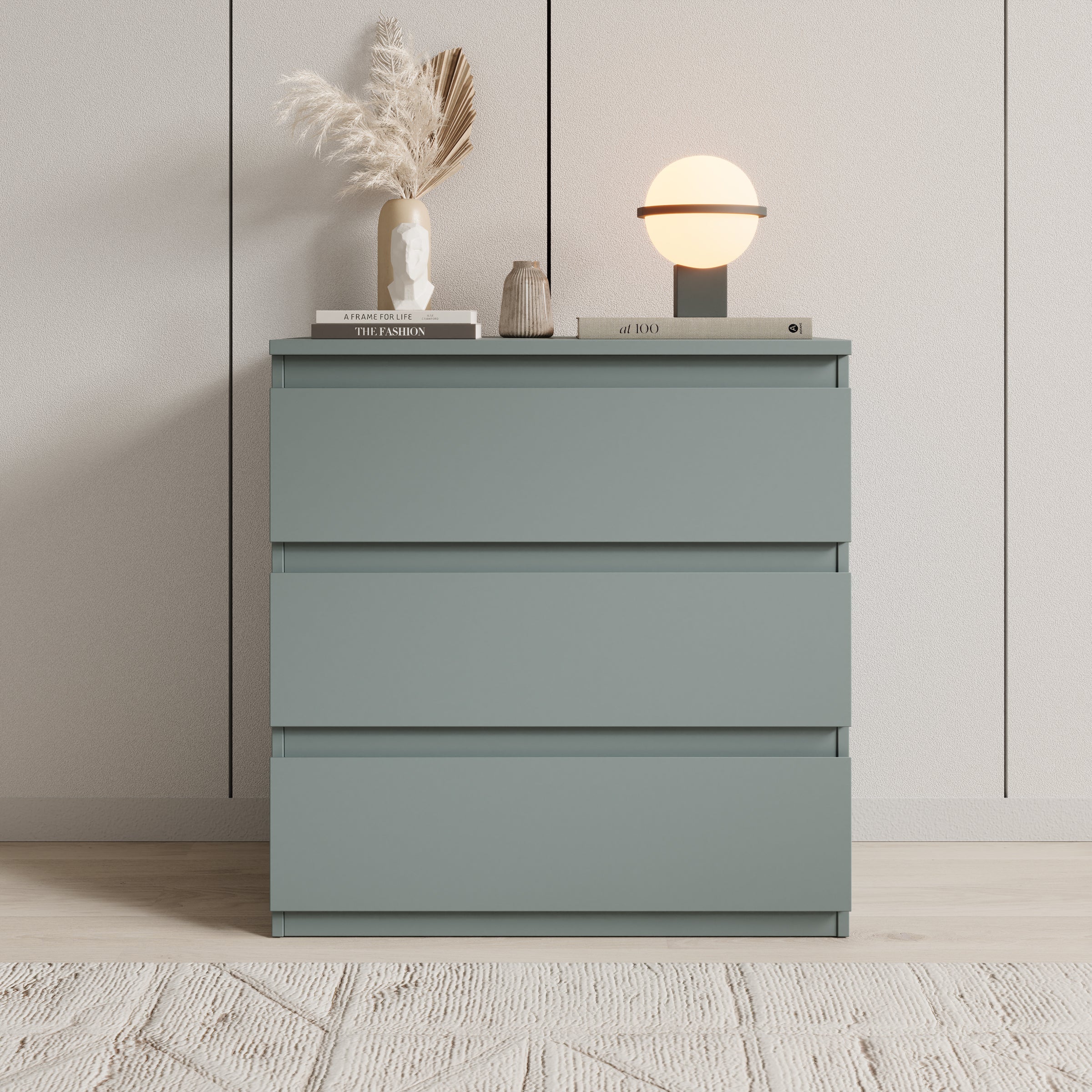 Eskar - Ladekast - Groen - 77x42x80 cm