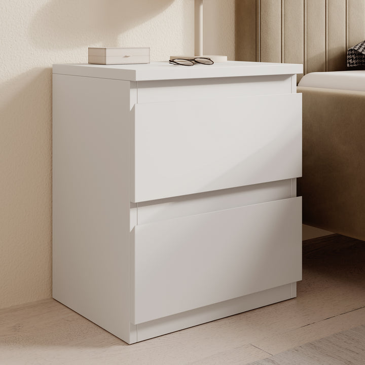 Eskar - Nachtkastje - Wit - 42x32x49 cm