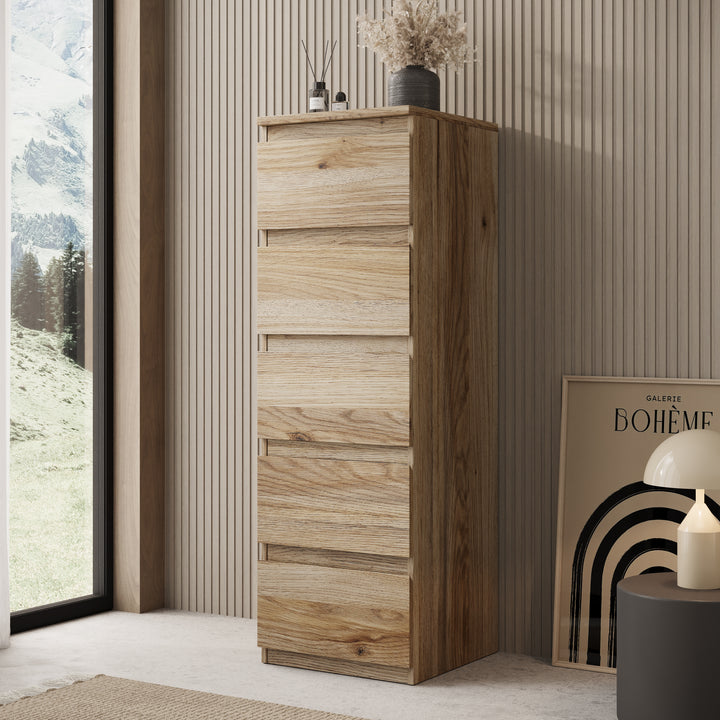 Eskar - Schoenenkast - Eikenpatroon - 42x42x128 cm