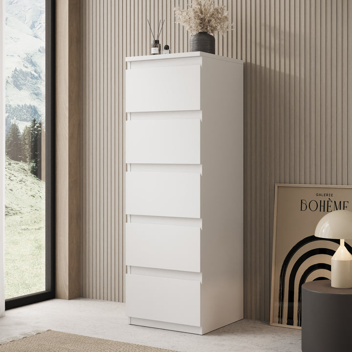 Eskar - Schoenenkast - Wit - 42x42x128 cm