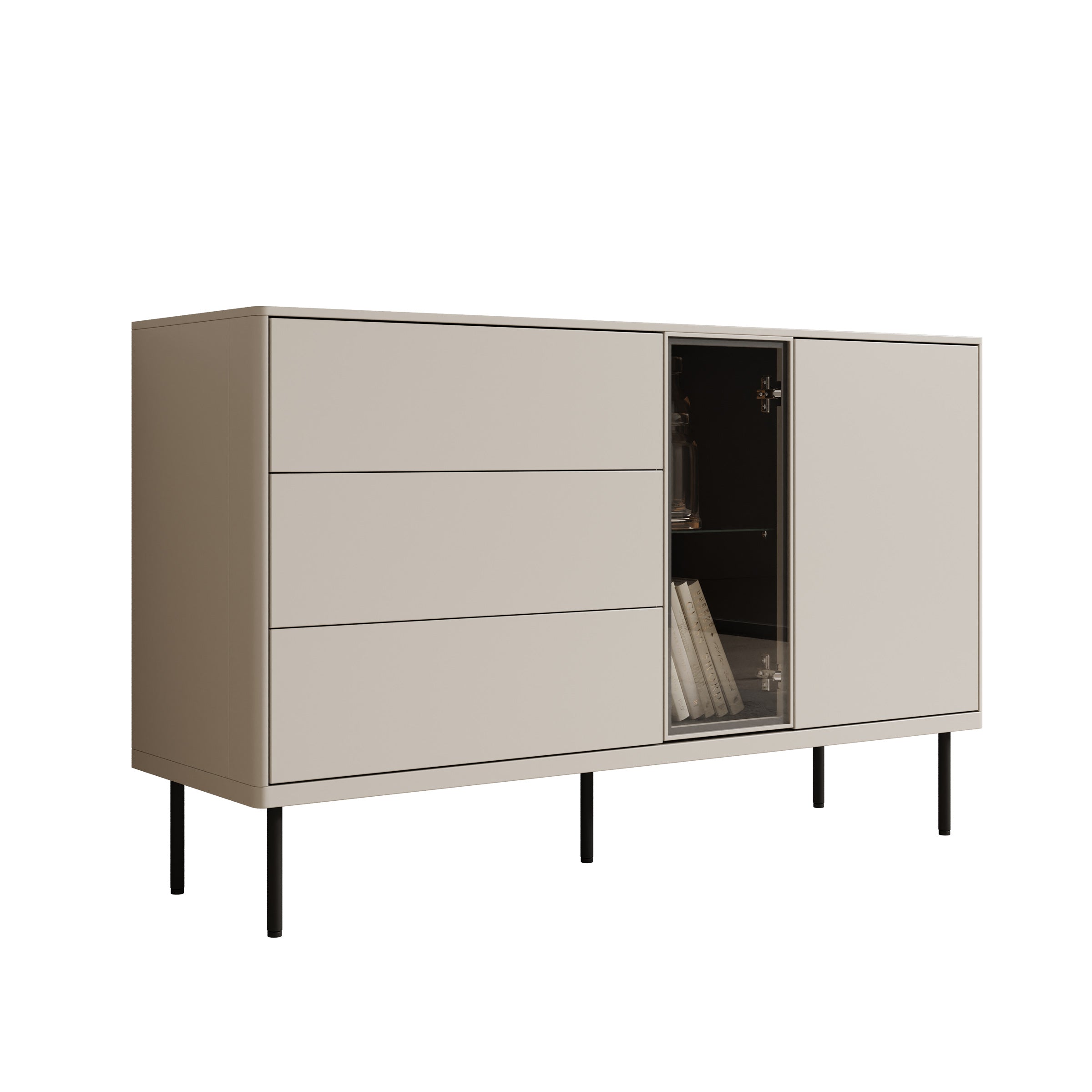 Estrella - Dressoir - Beige - 134x41x83 cm