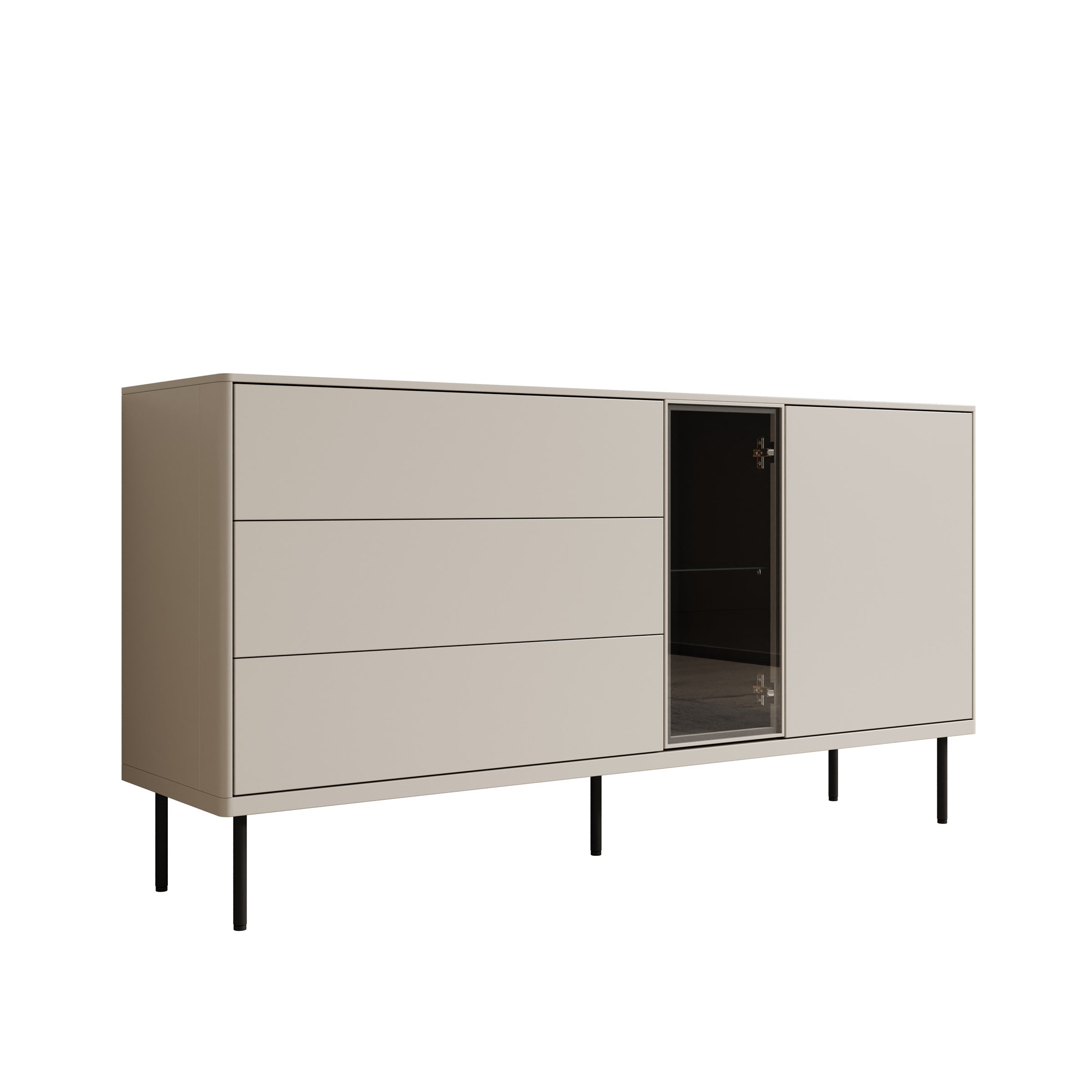 Estrella - Dressoir - Beige - 161x41x83 cm