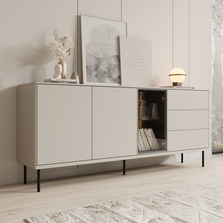 Estrella - Dressoir - Beige - 194x41x83 cm