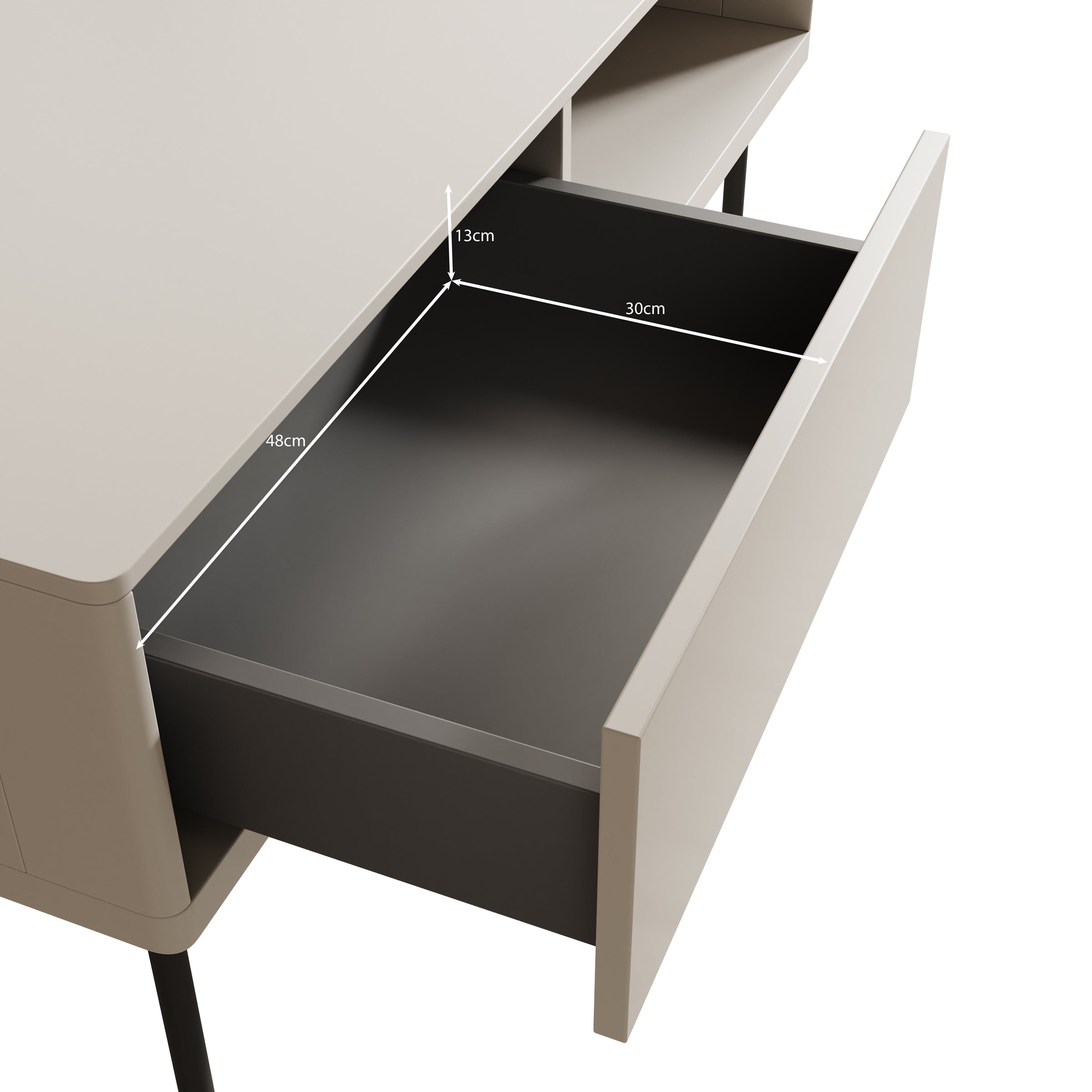 Estrella - Salontafel - Beige - 110x67x48 cm