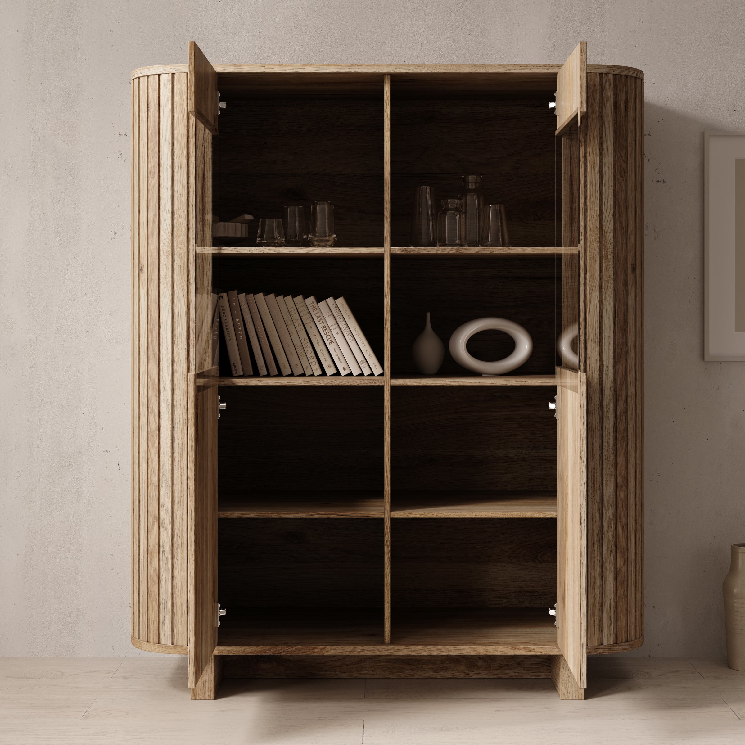 Falero - Buffetkast - Eiken - 135x50x162 cm