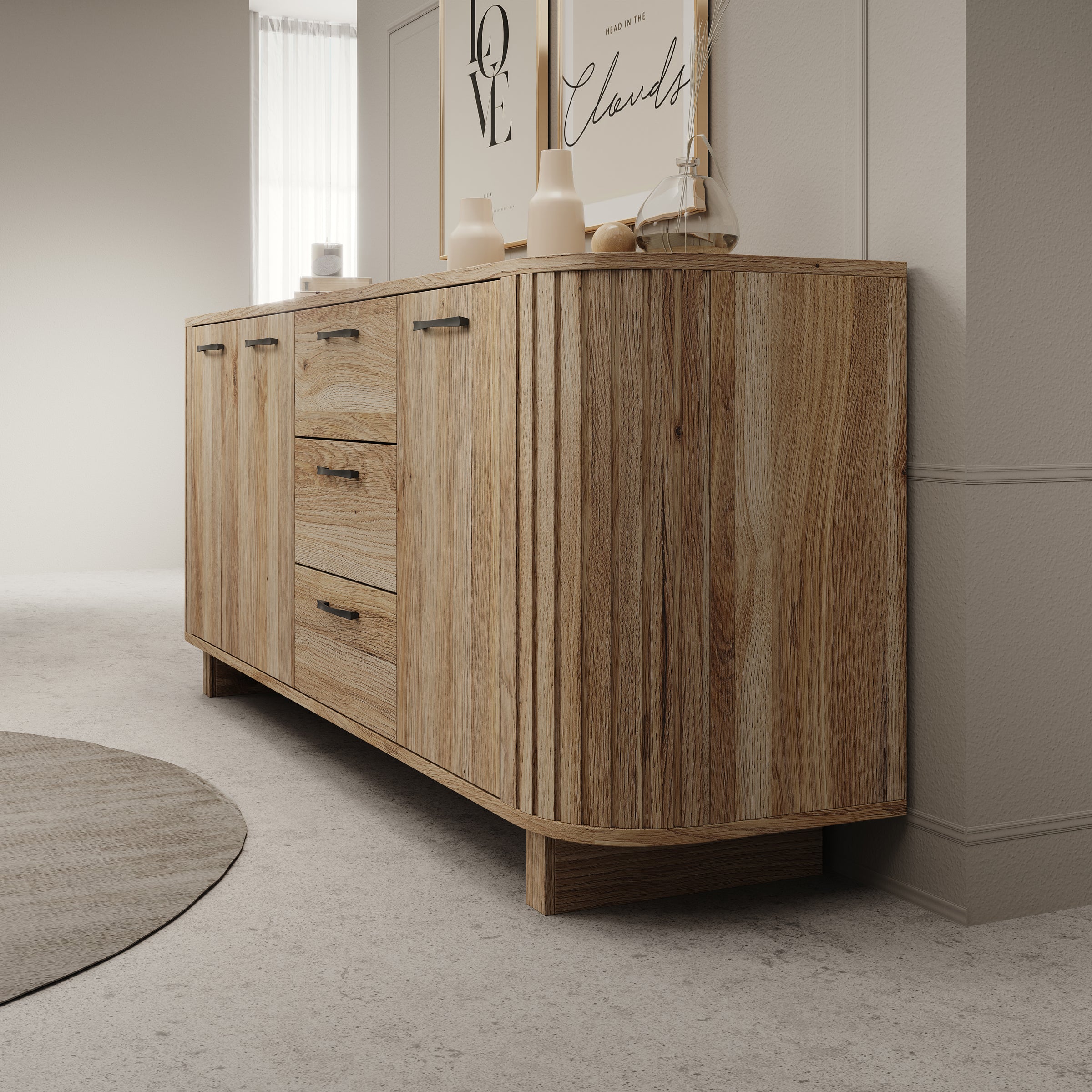 Falero - Dressoir - Eikenpatroon - 220x50x88 cm
