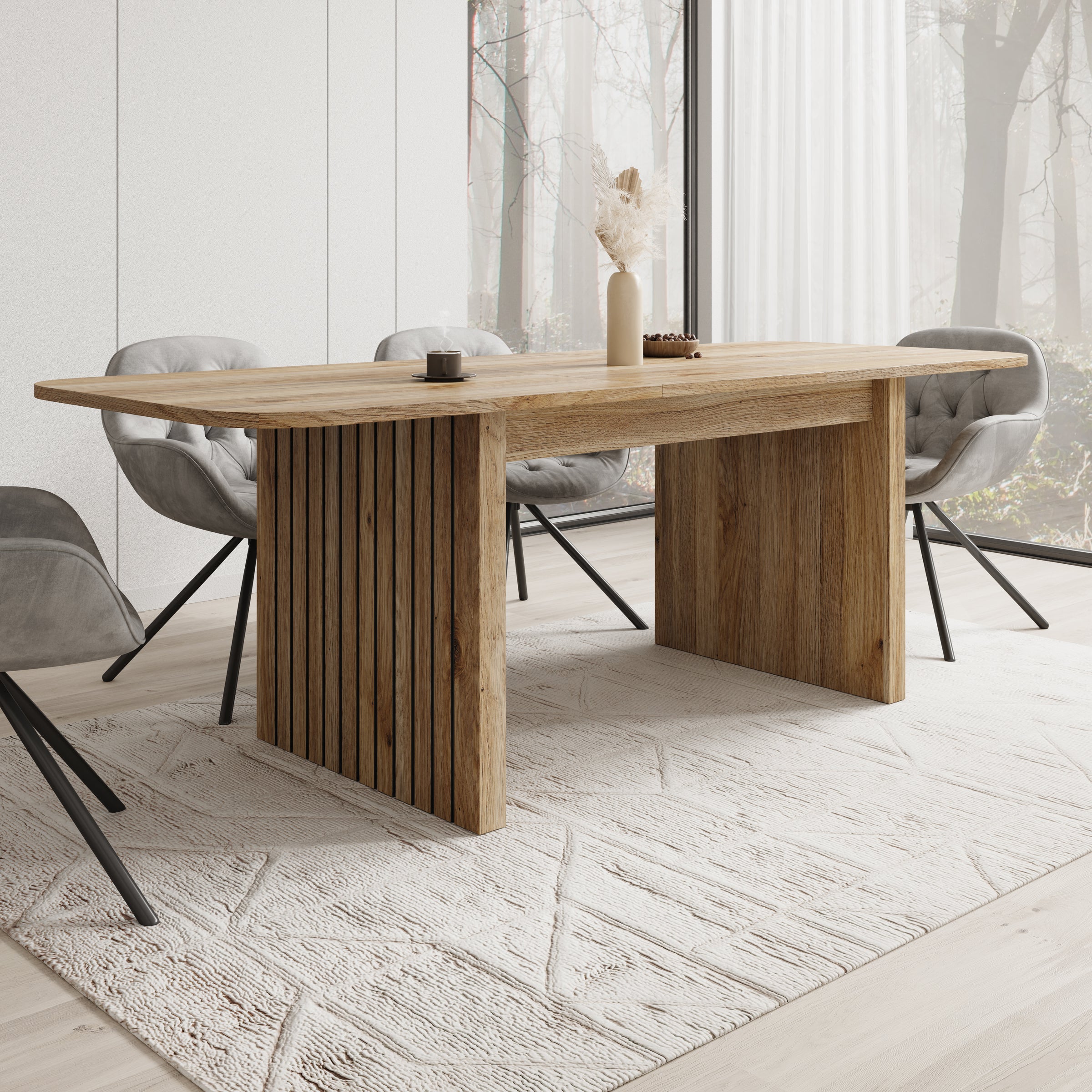 Falero - Eetkamertafel - Eiken - 180x90x77 cm