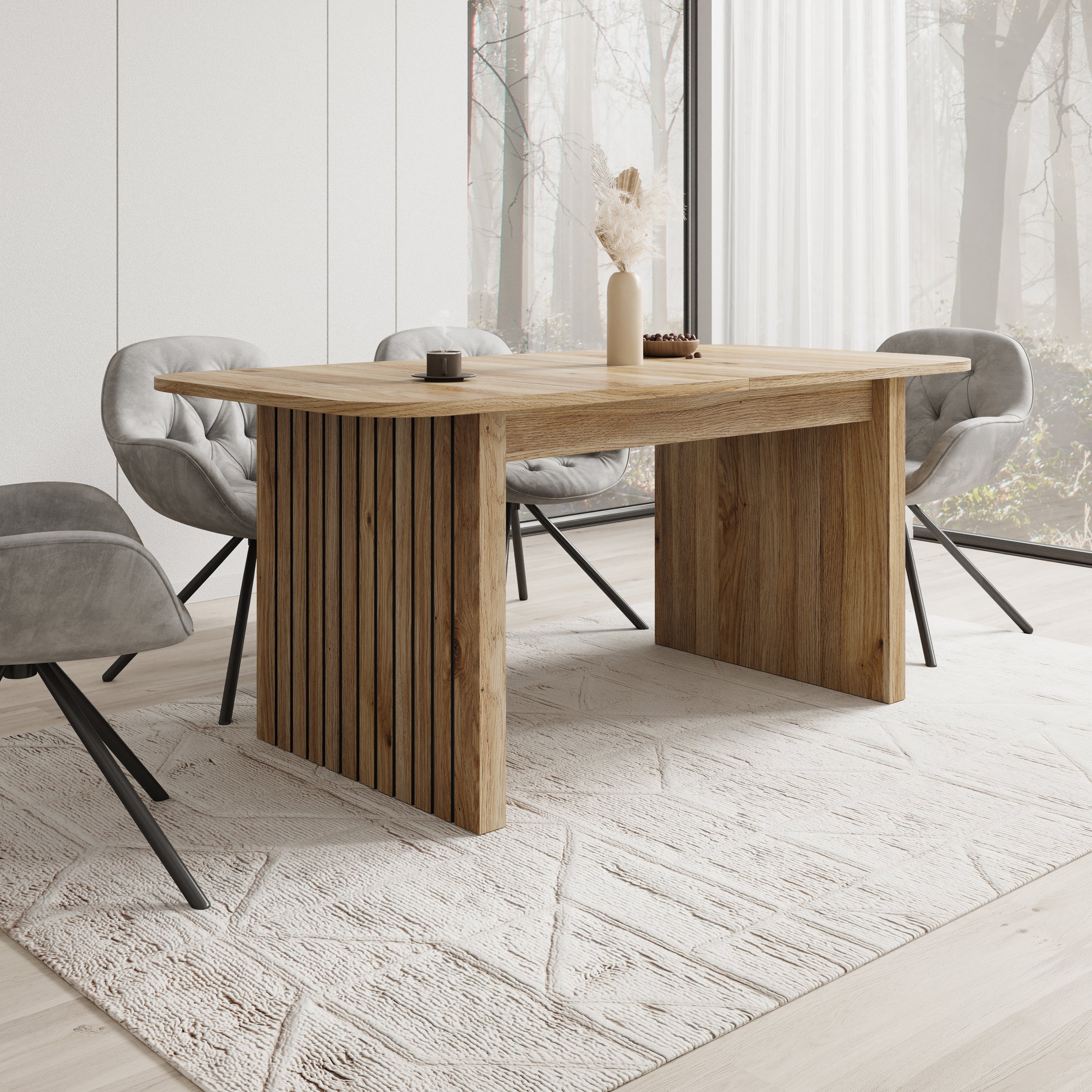 Falero - Eetkamertafel - Eiken - 180x90x77 cm