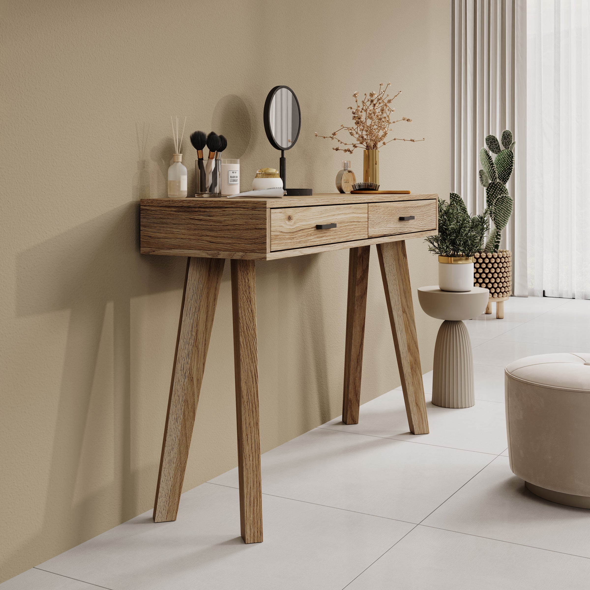 Falero - Kaptafel - Eikenpatroon - 103x35x75 cm