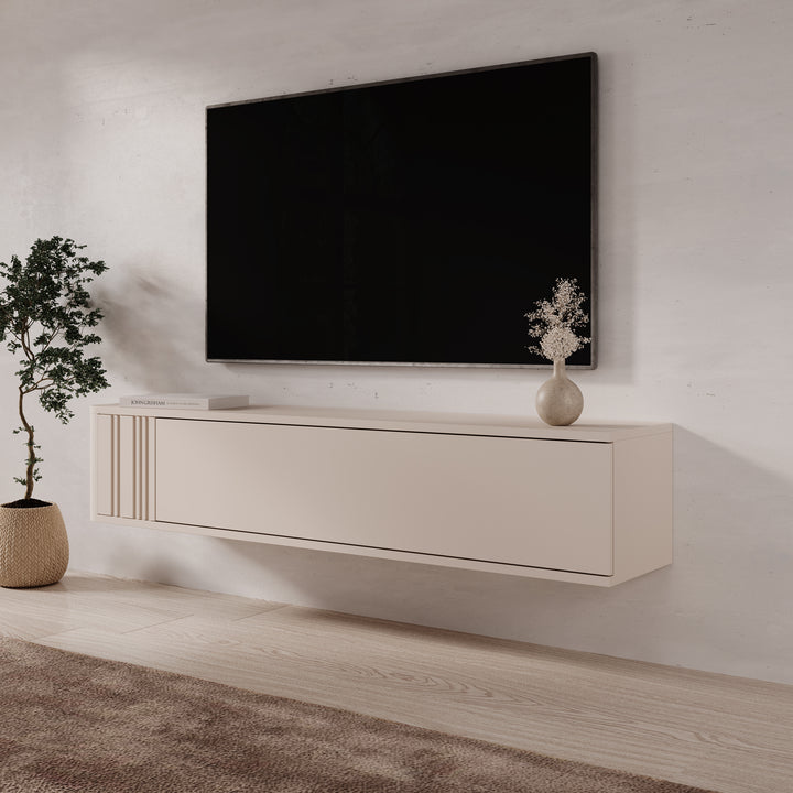Fermano - TV-Meubel - Beige - 150x31x30 cm