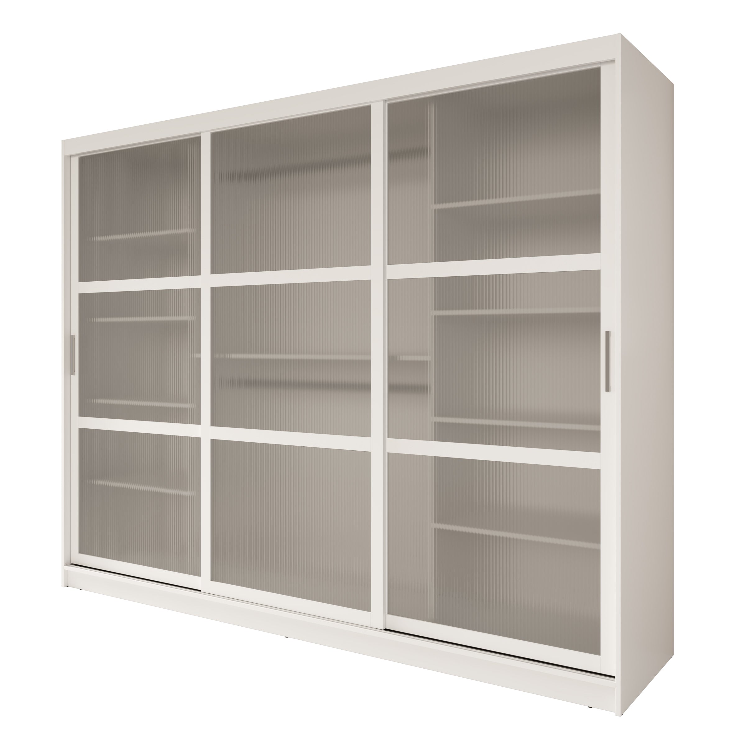 Fessaro - Kledingkast - Wit - 250x62x200 cm