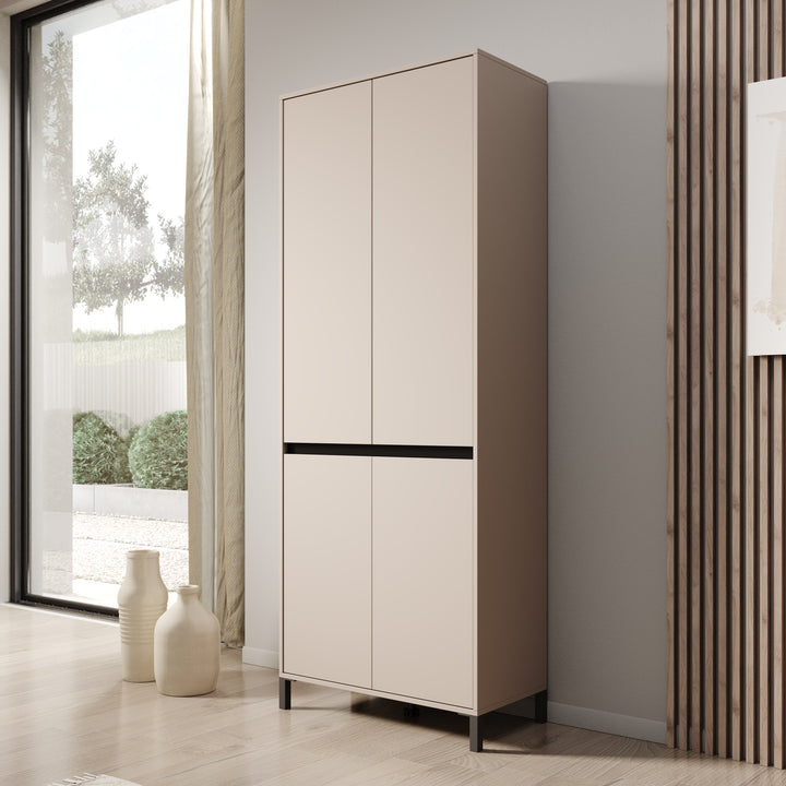 Finta - Schoenenkast - Beige - 80x40x206 cm