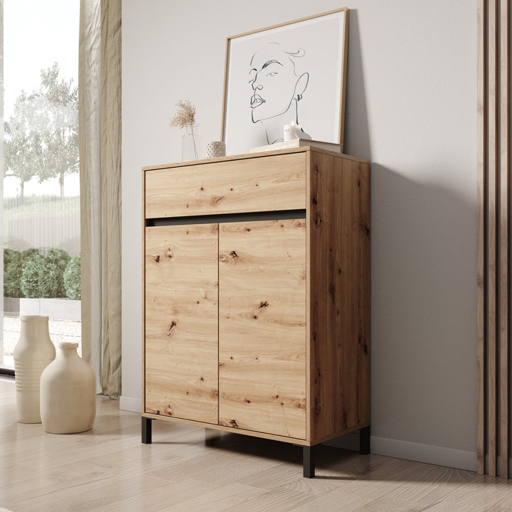 Finta - Schoenenkast - Eiken - 80x40x110 cm