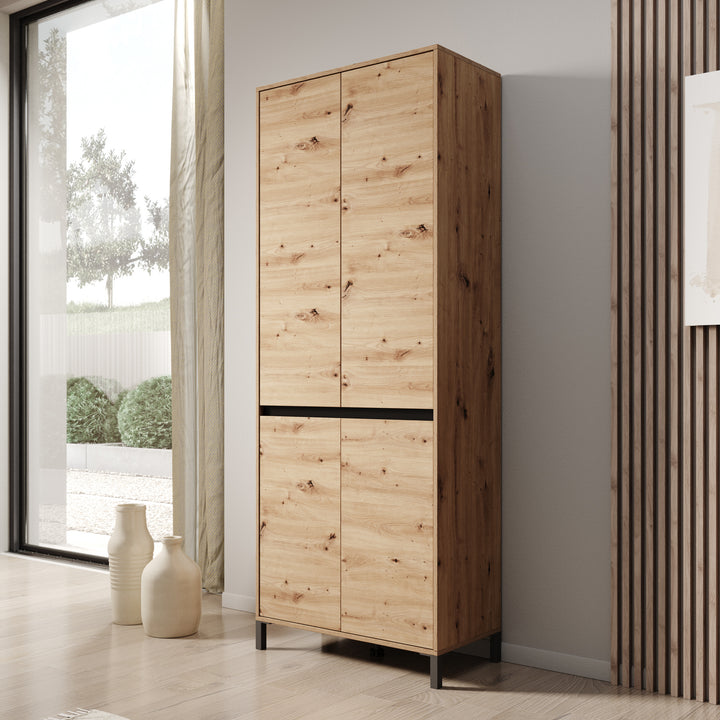 Finta - Schoenenkast - Eiken - 80x40x206 cm