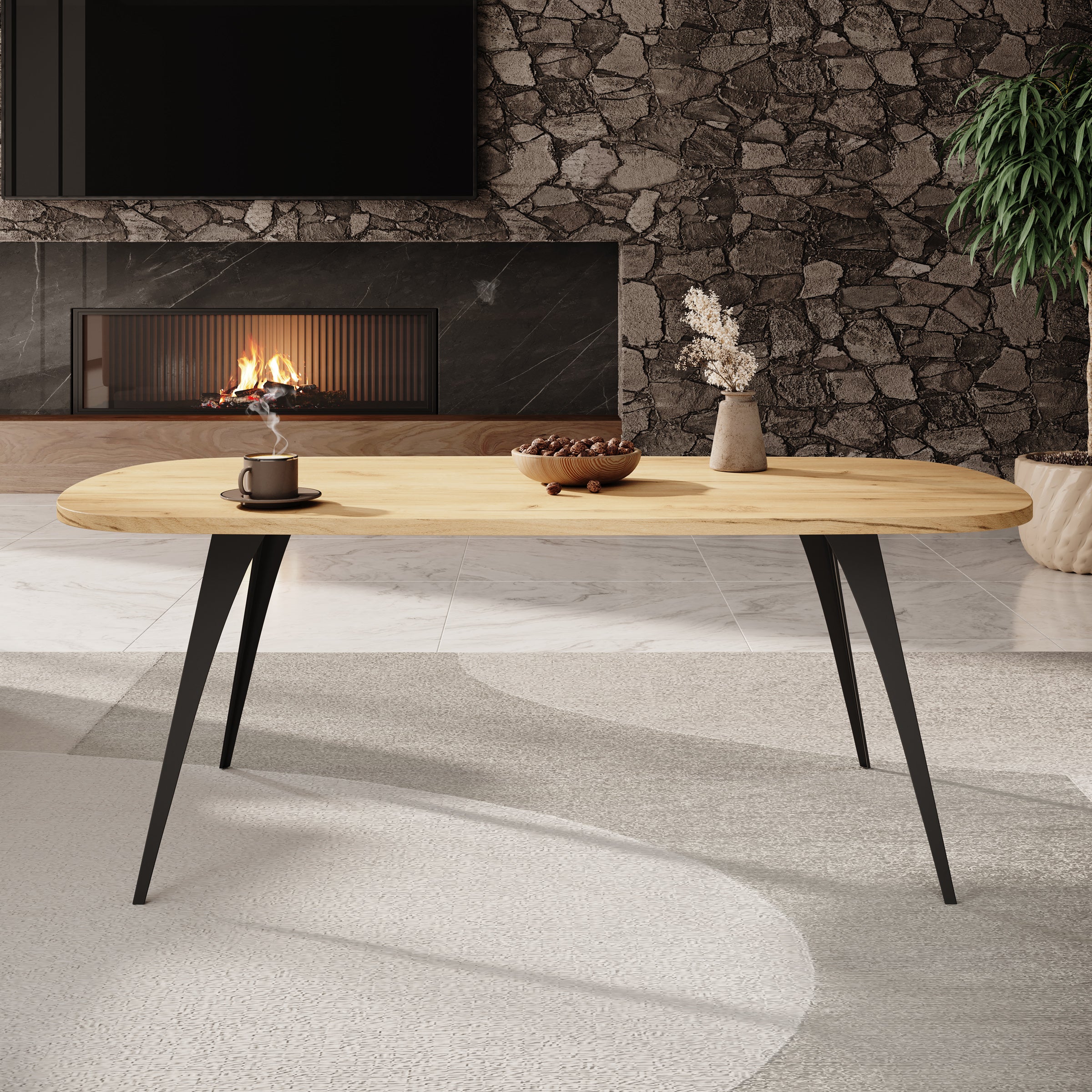 Flix - Salontafel - Eiken - 120x60x45 cm