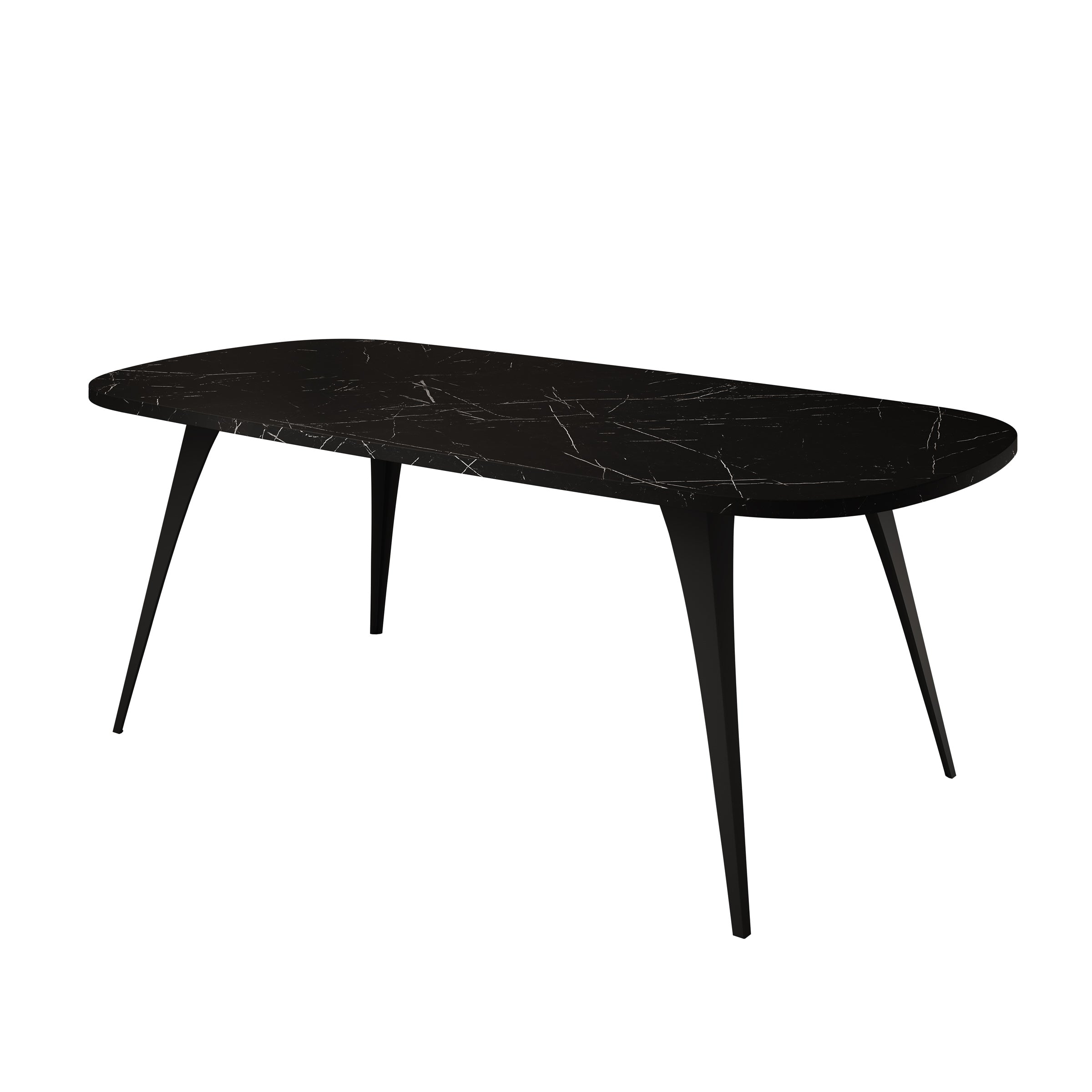 Flix - Salontafel - Zwart marmerlook - 120x60x45 cm