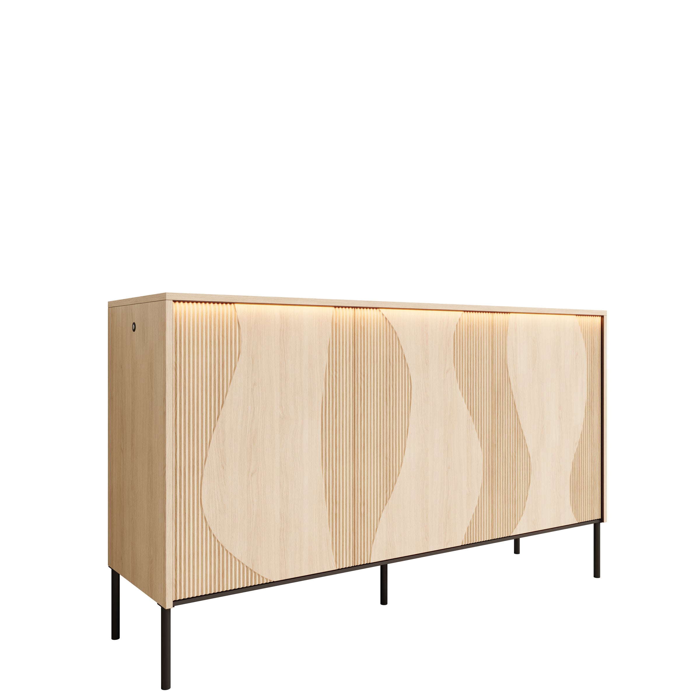 Fontello - Dressoir - Eikenpatroon - 167x40x85 cm