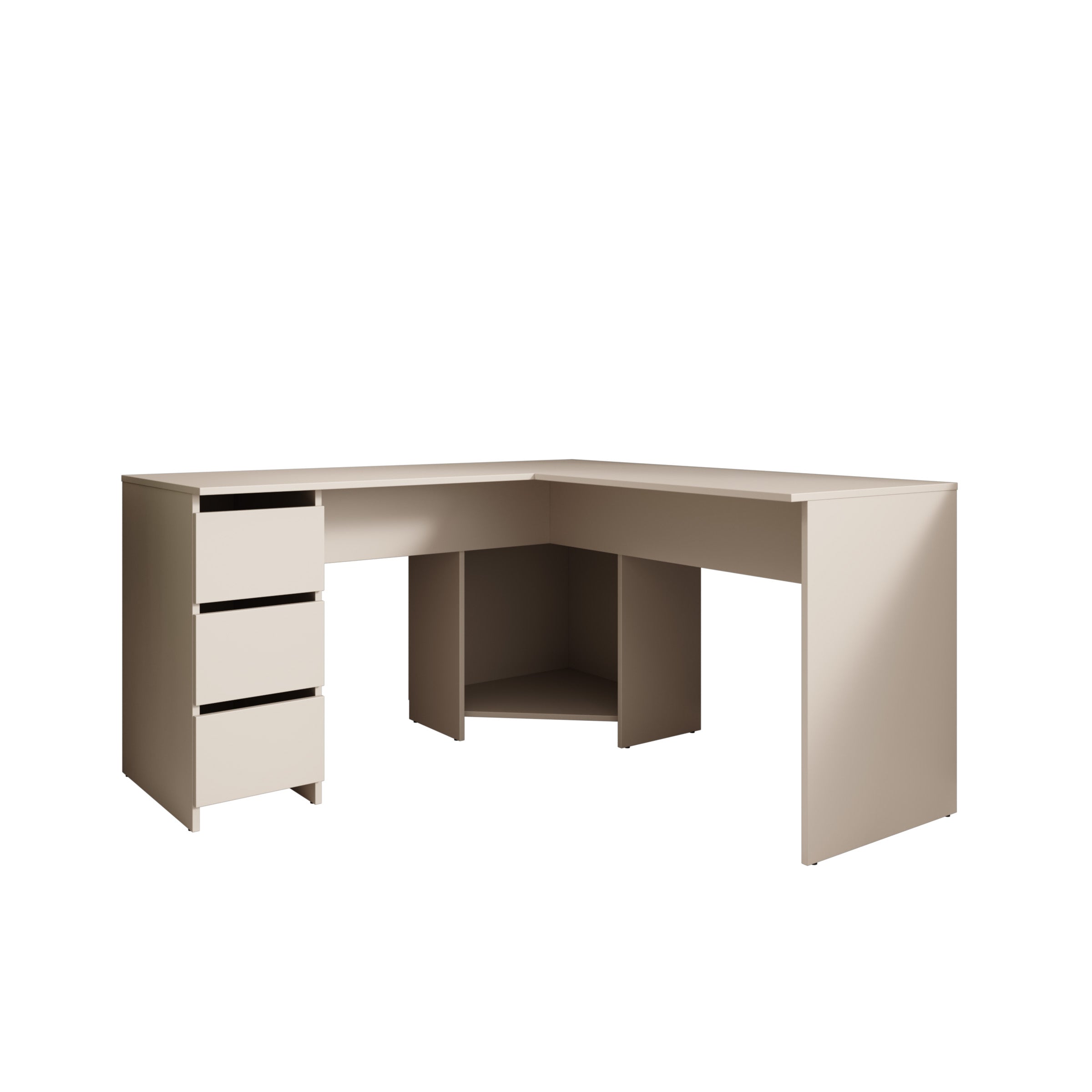 Fuenta - Bureau - Beige - 142x142x74 cm