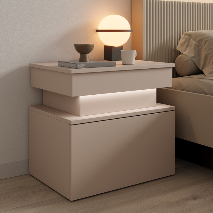 Galan - Nachtkastje - Beige - 55x39x51 cm