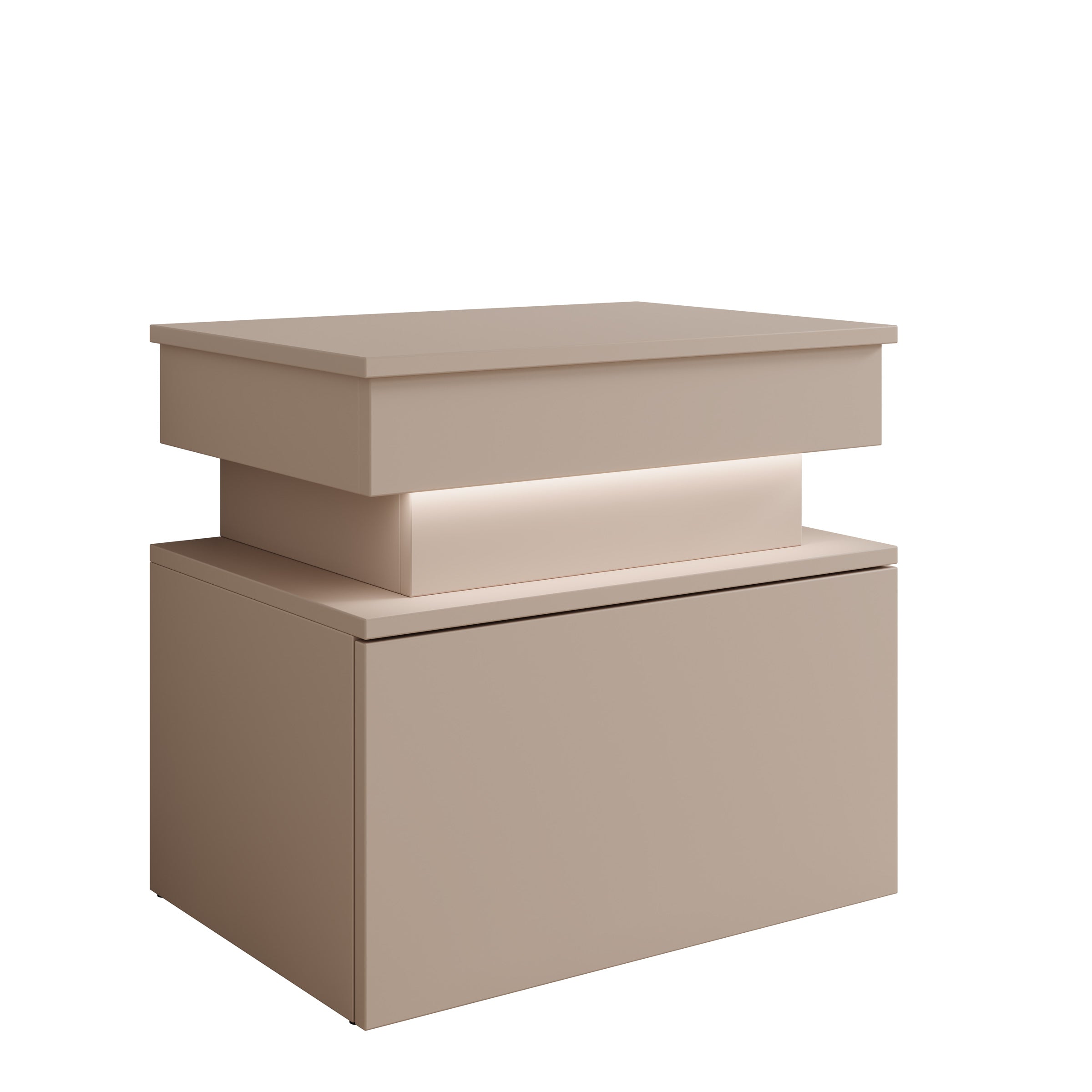 Galan - Nachtkastje - Beige - 55x39x51 cm