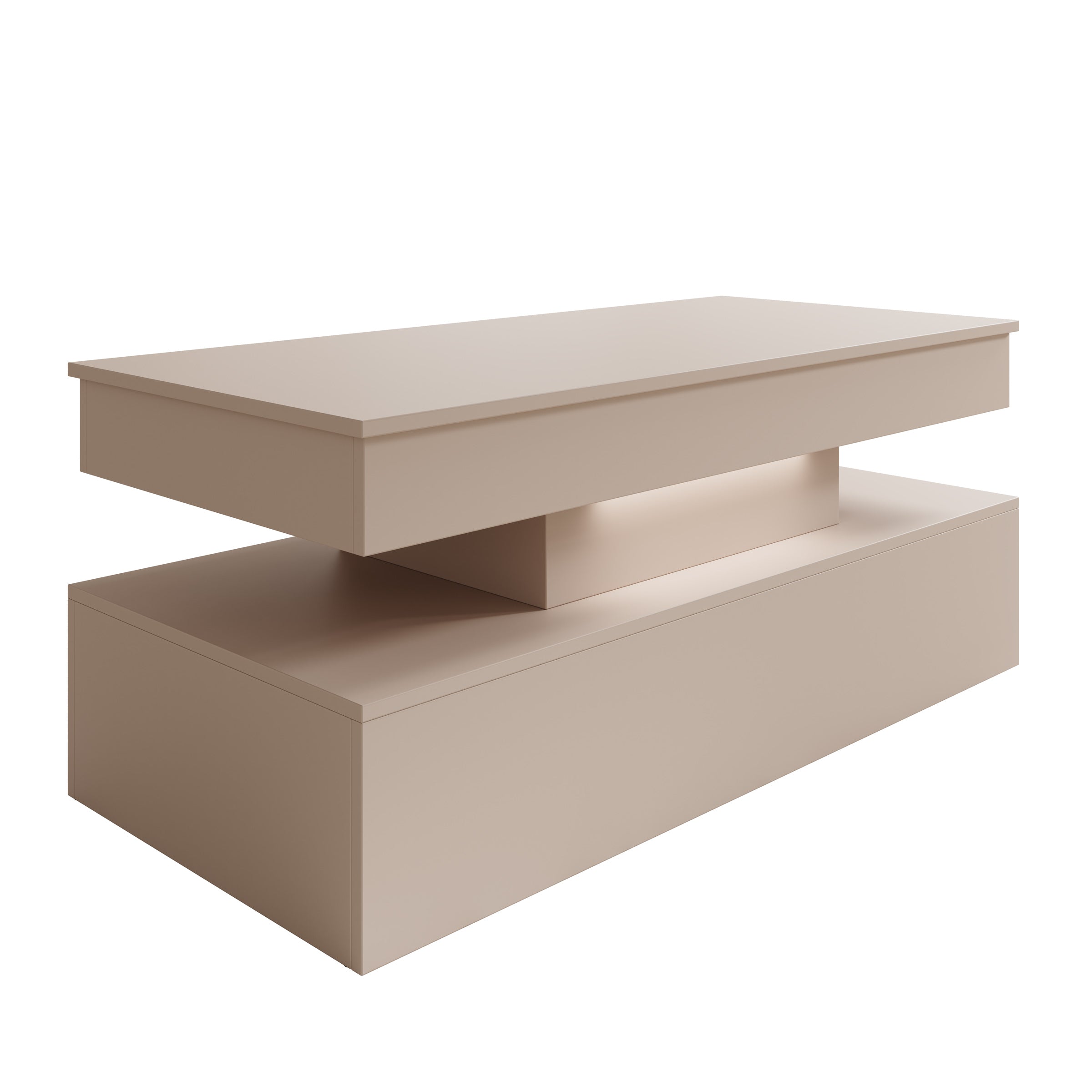 Galan - Salontafel - Beige - 120x55x50 cm