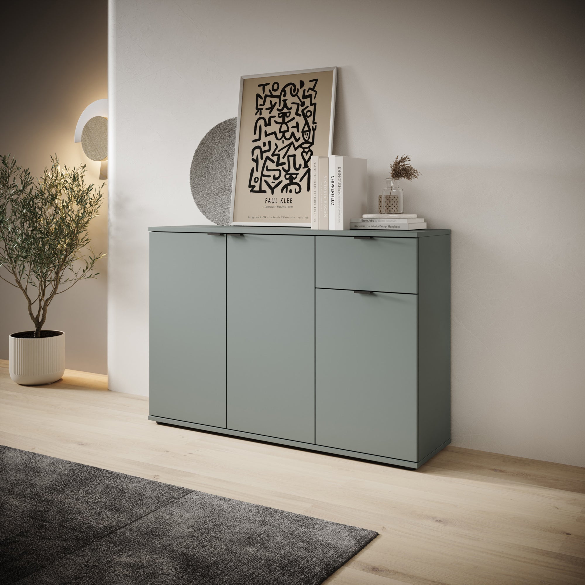 Galeno - Dressoir - Groen - 120x34x82 cm