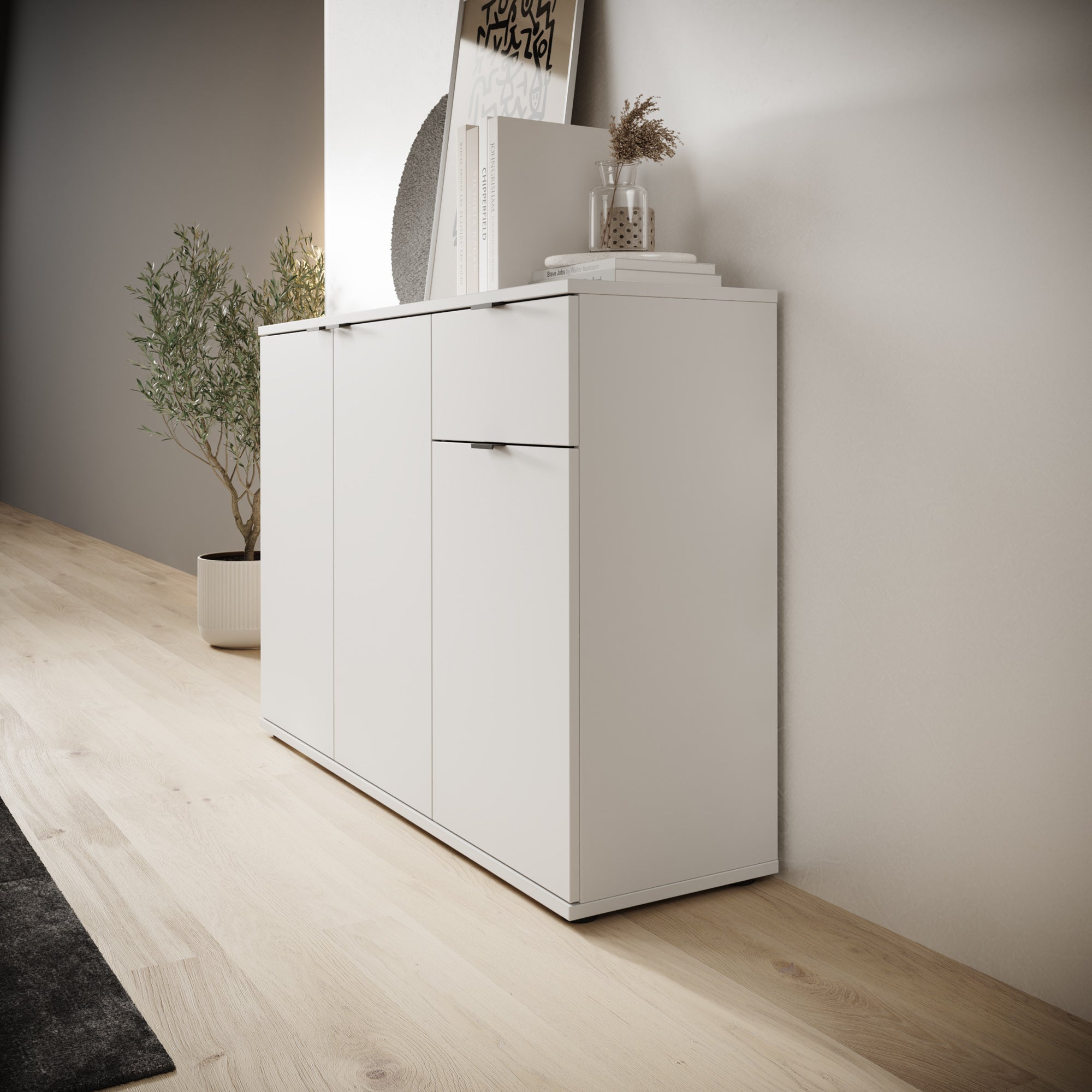 Galeno - Dressoir - Lichtgrijs - 120x34x82 cm