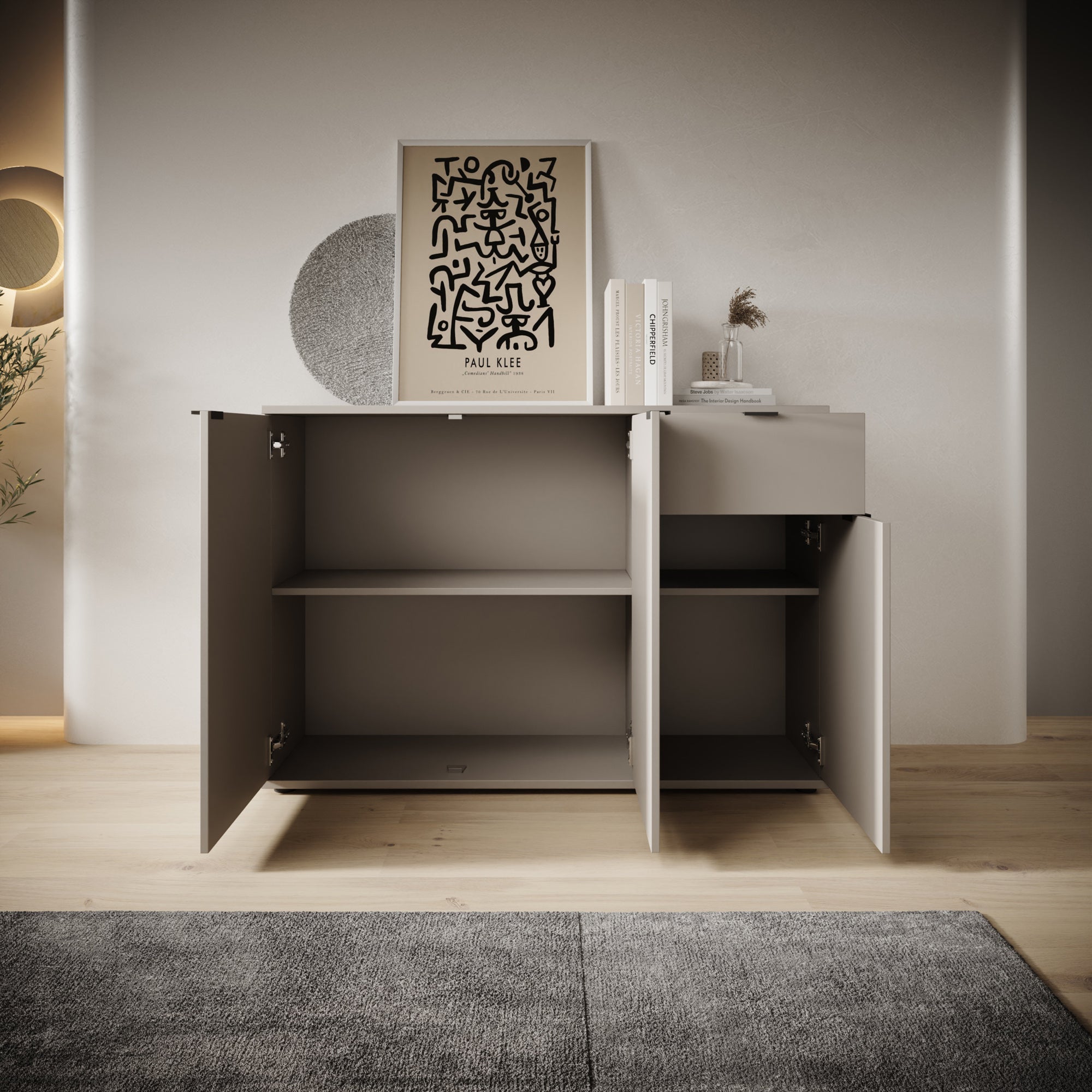 Galeno - Dressoir - Beige - 120x34x82 cm