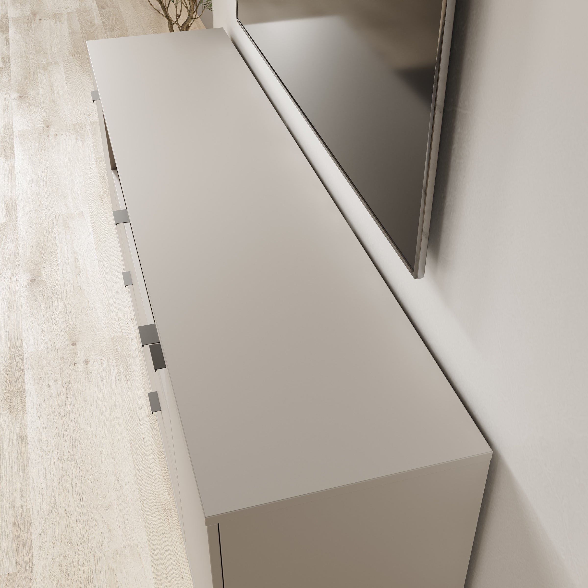 Galeno - TV-Meubel - Beige - 180x41x63 cm