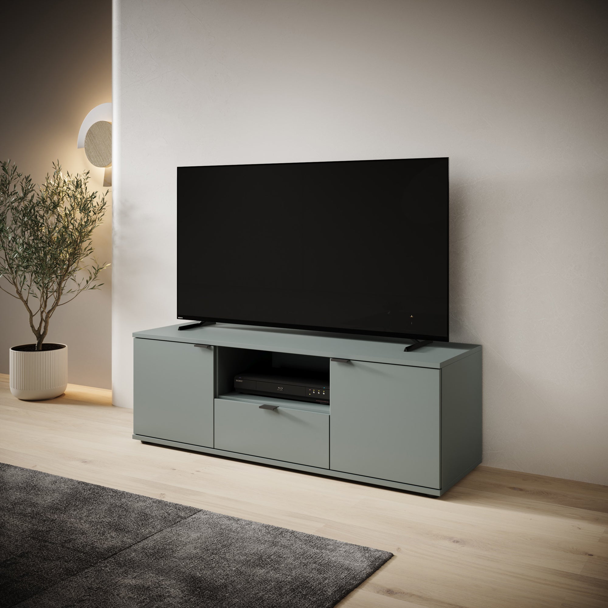 Galeno - TV-Meubel - Groen - 130x41x44 cm