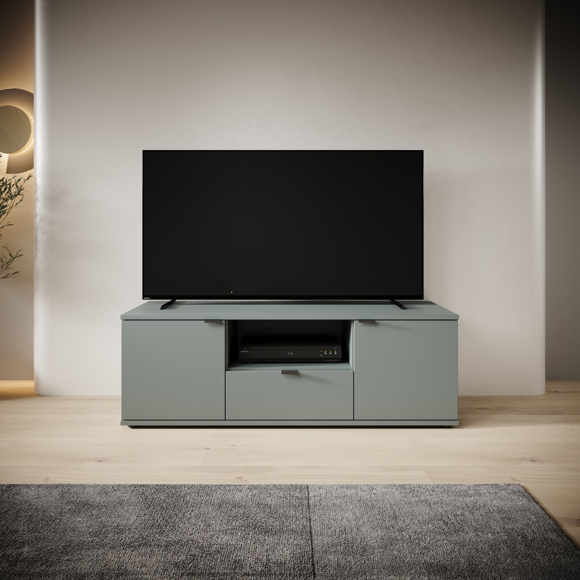 Galeno - TV-Meubel - Groen - 130x41x44 cm