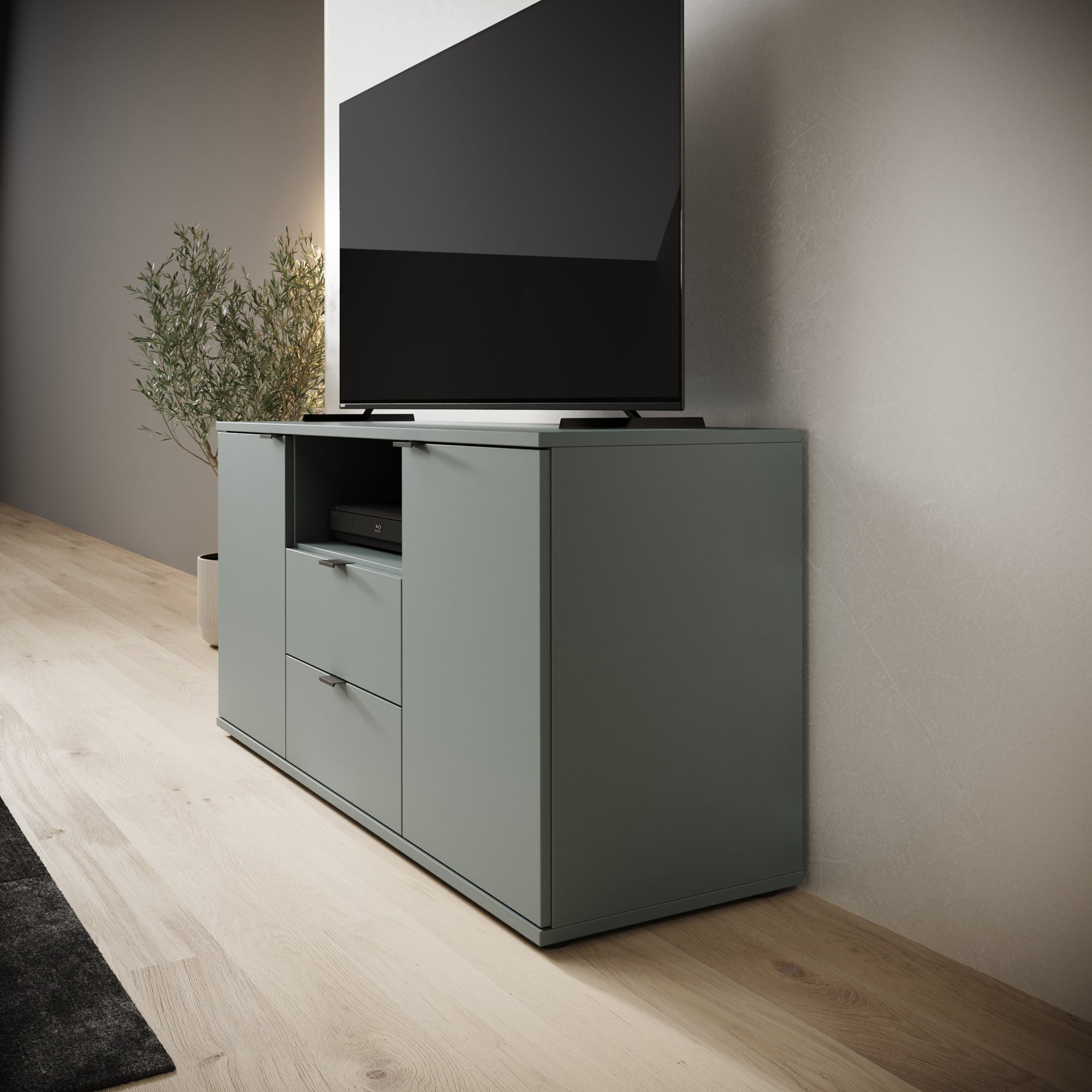 Galeno - TV-Meubel - Groen - 130x41x63 cm