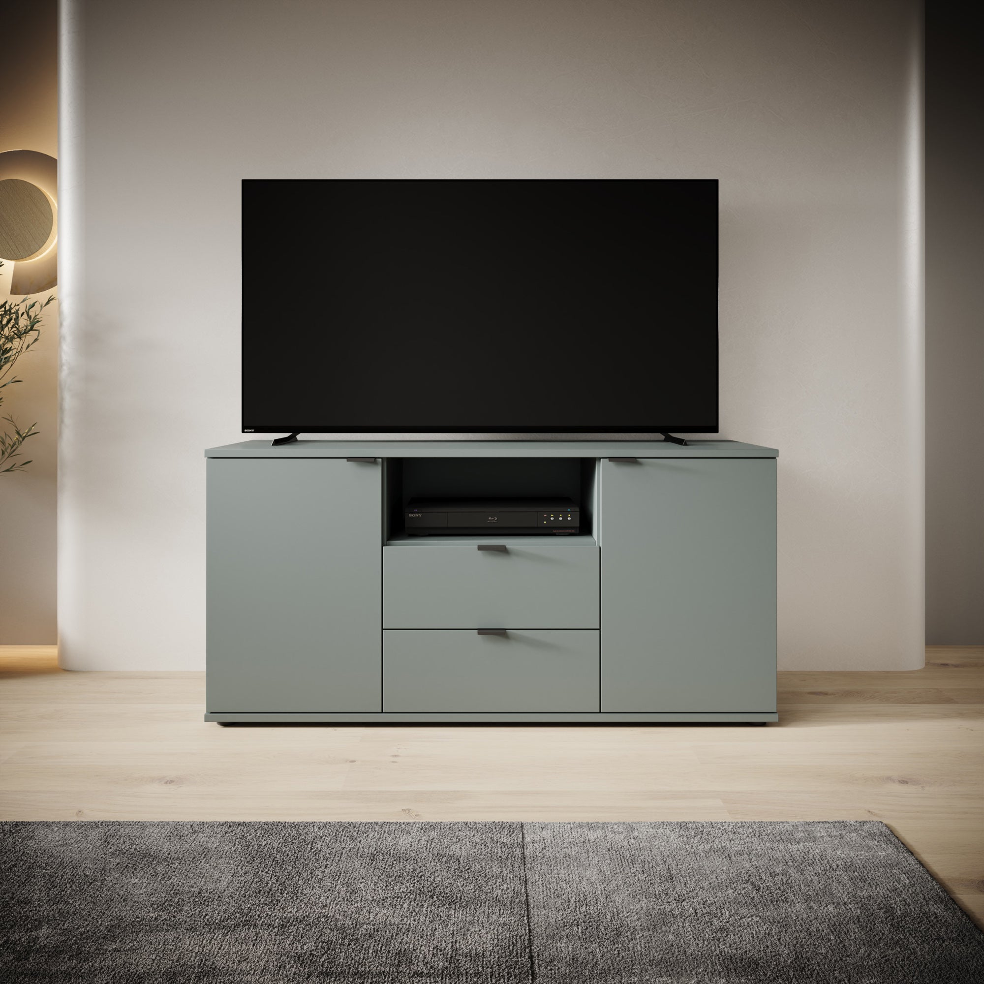 Galeno - TV-Meubel - Groen - 130x41x63 cm