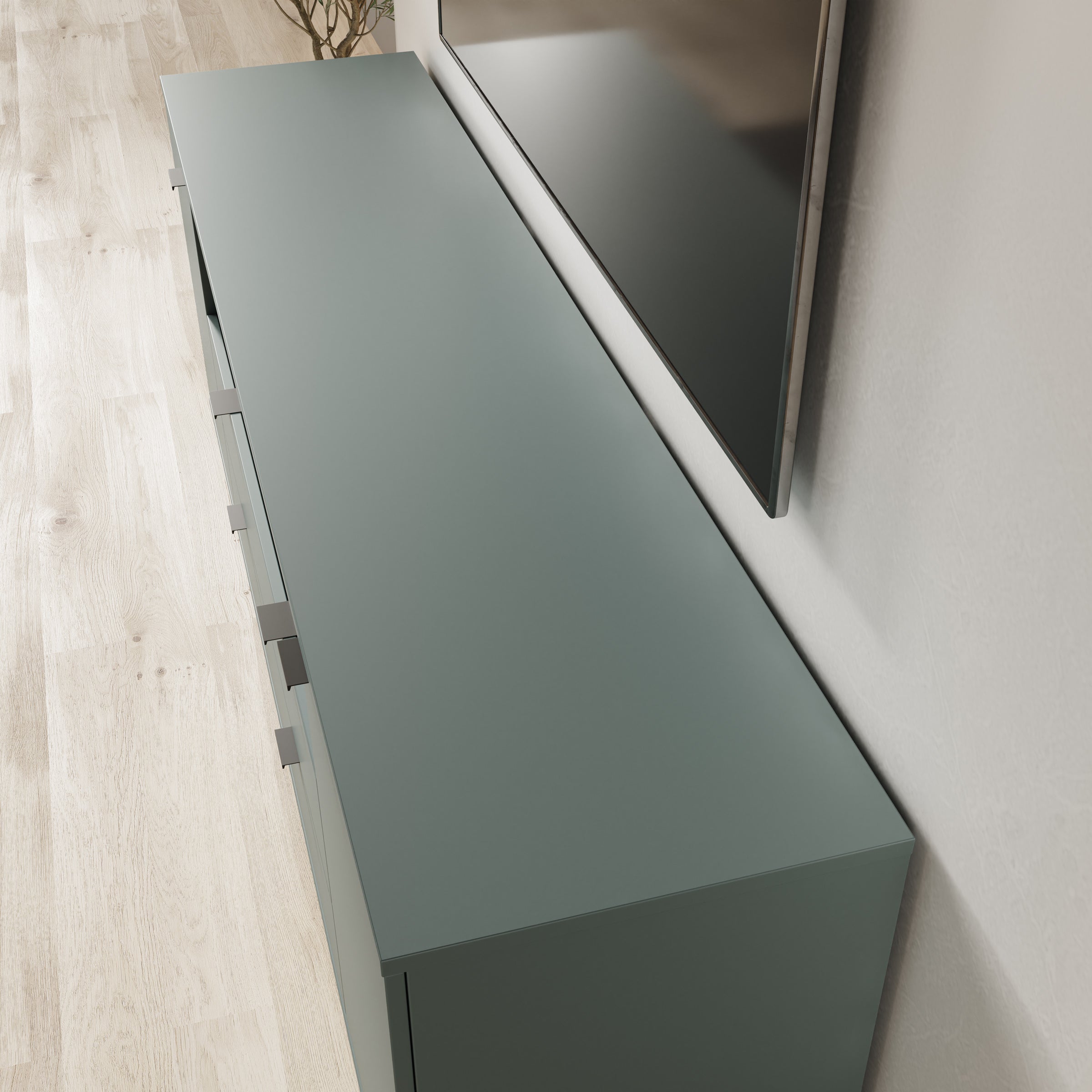 Galeno - TV-Meubel - Groen - 180x41x63 cm