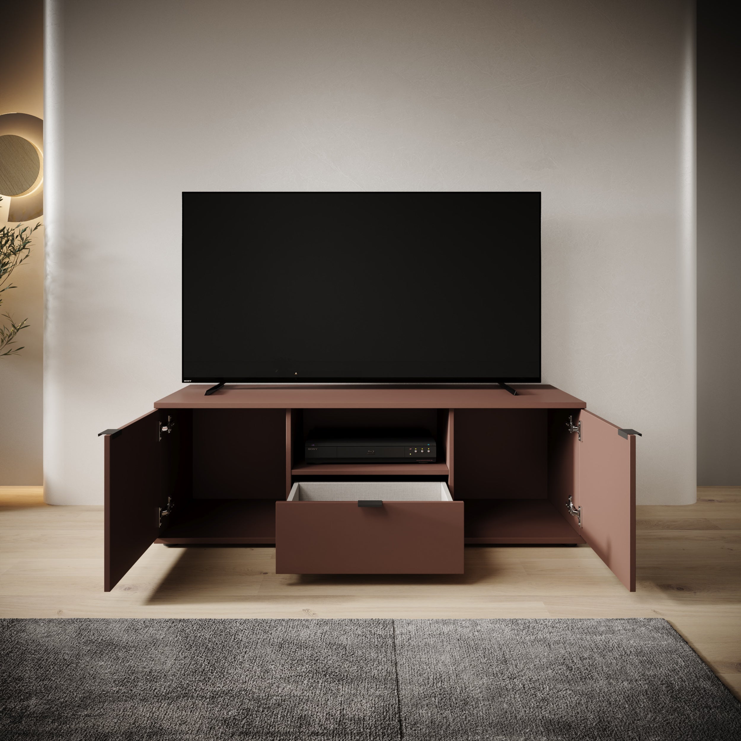 Galeno - TV-Meubel - Oudroze - 130x41x44 cm