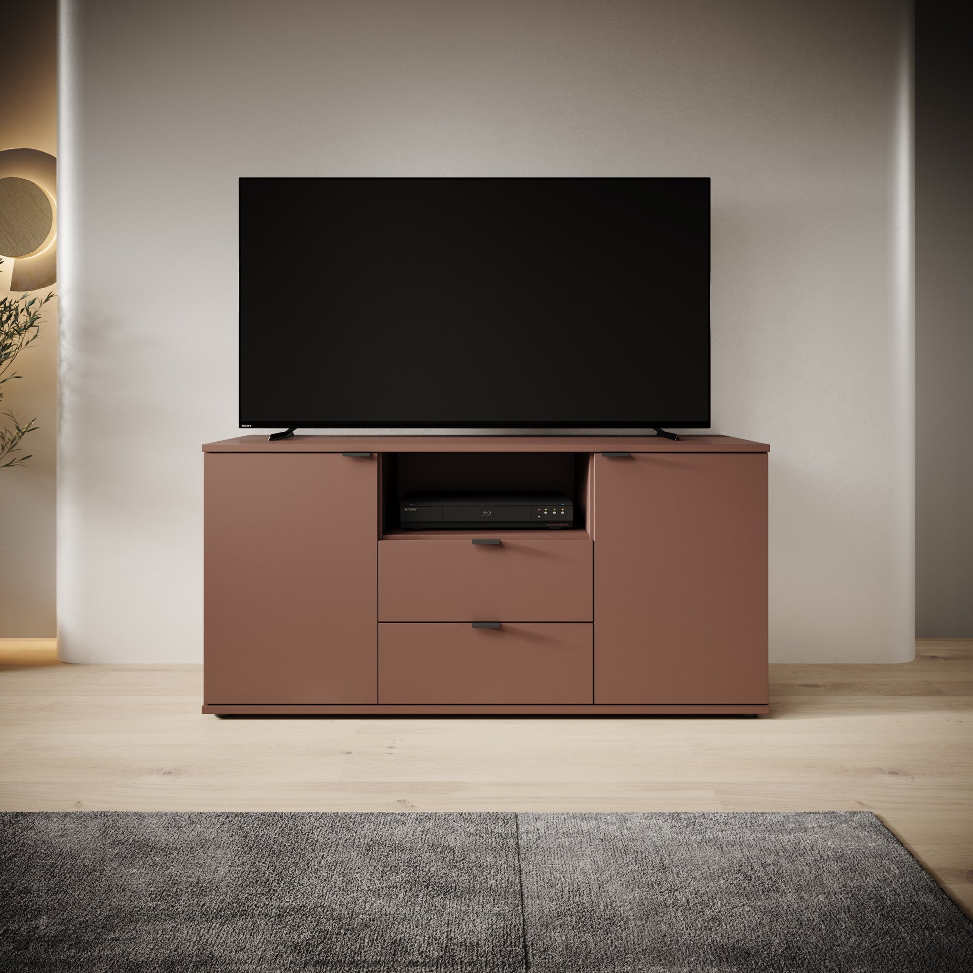 Galeno - TV-Meubel - Oudroze - 130x41x63 cm
