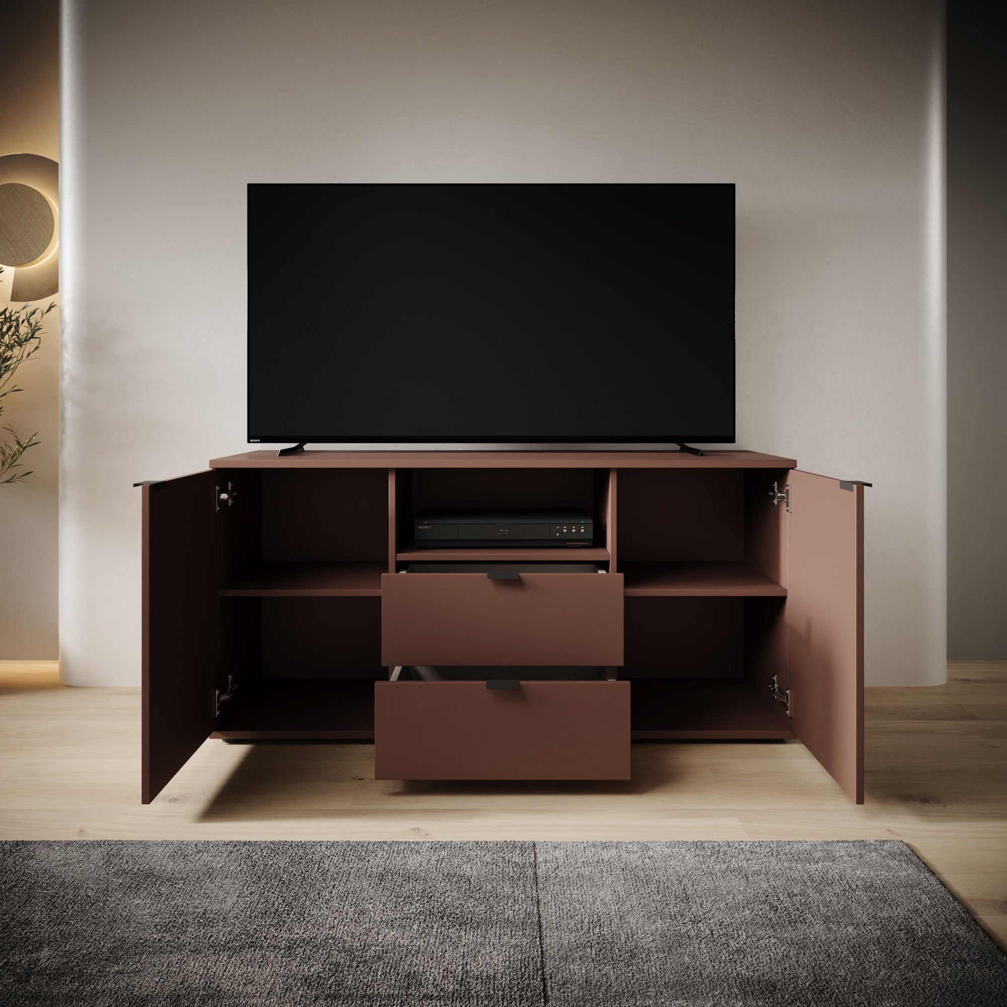 Galeno - TV-Meubel - Oudroze - 130x41x63 cm
