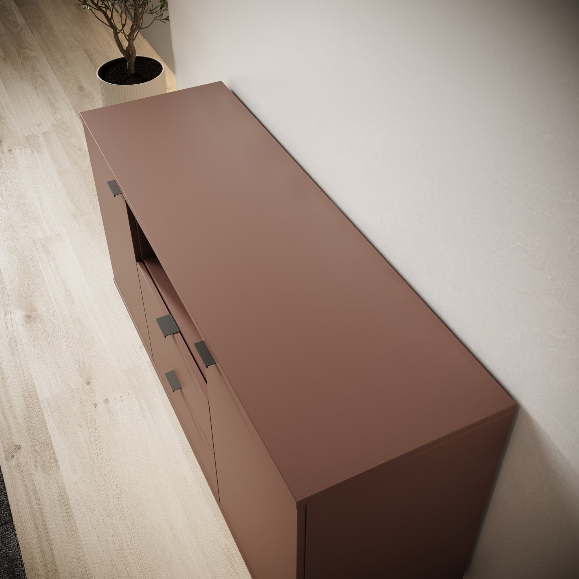 Galeno - TV-Meubel - Oudroze - 130x41x63 cm