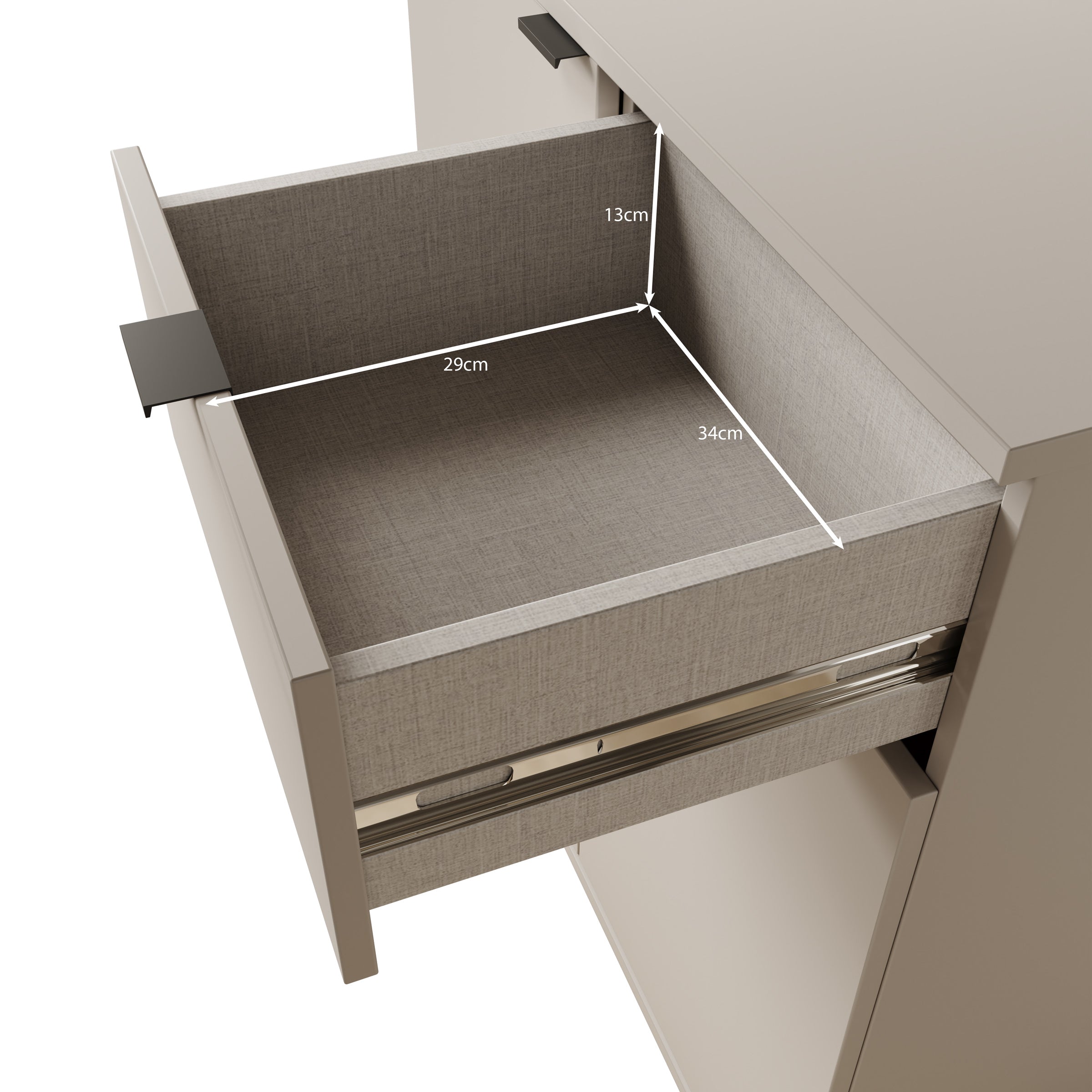 Galeno 2 - Dressoir - Beige - 80x34x82 cm