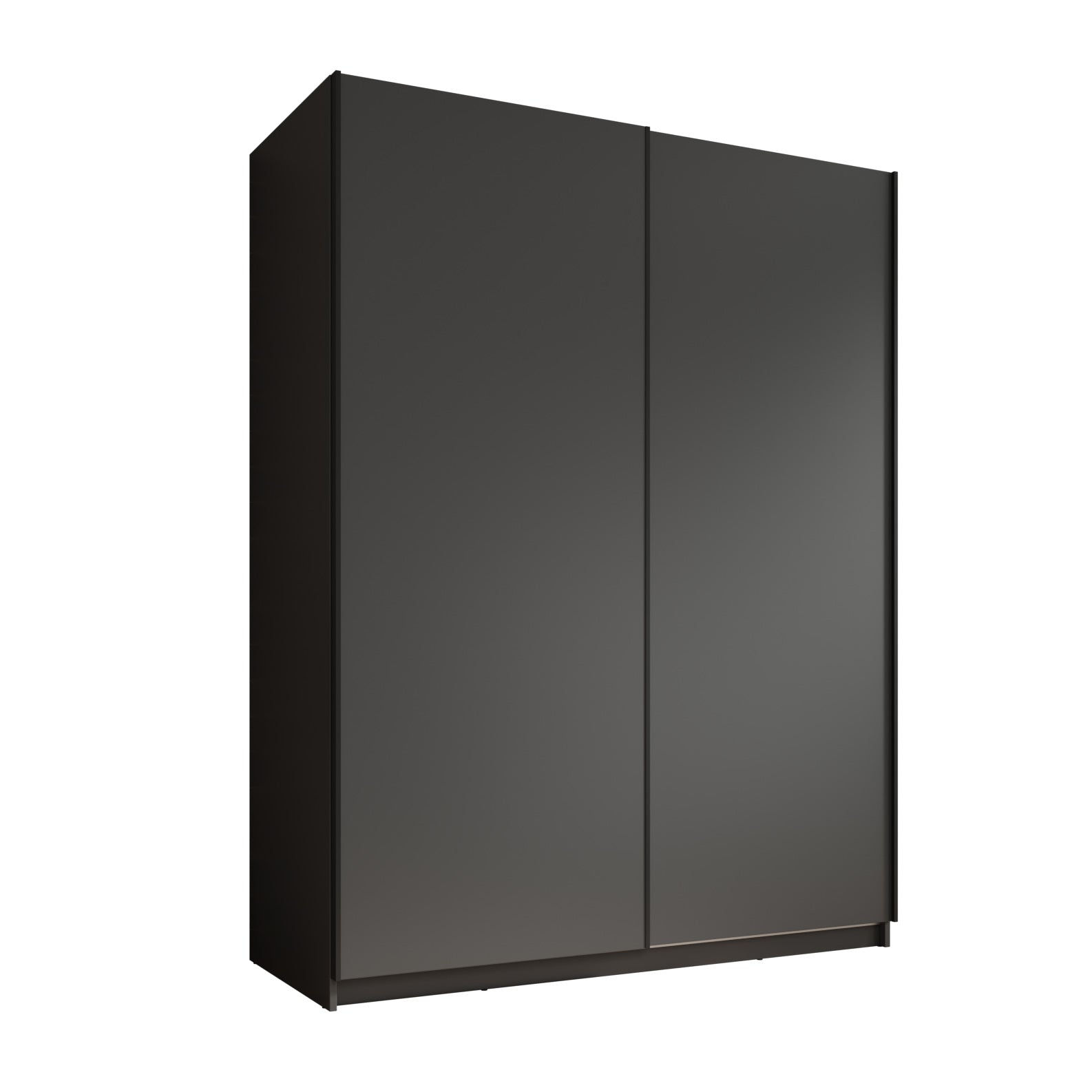 Ganaro - Kledingkast met schuifdeuren - Grijs - 150x62x198 cm